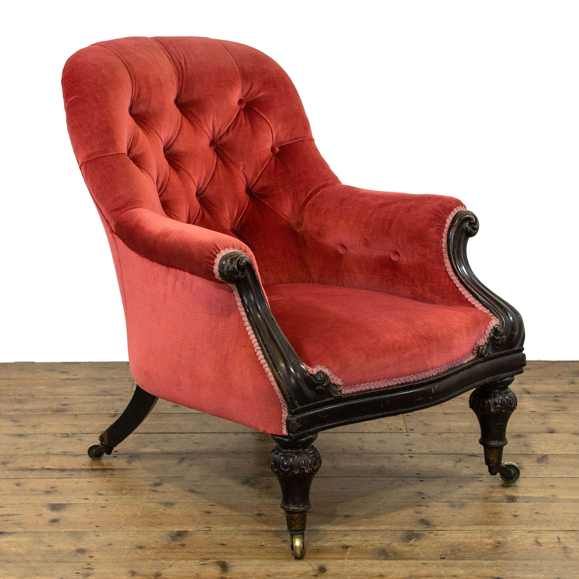 Victorian Antique Upholstered Armchair