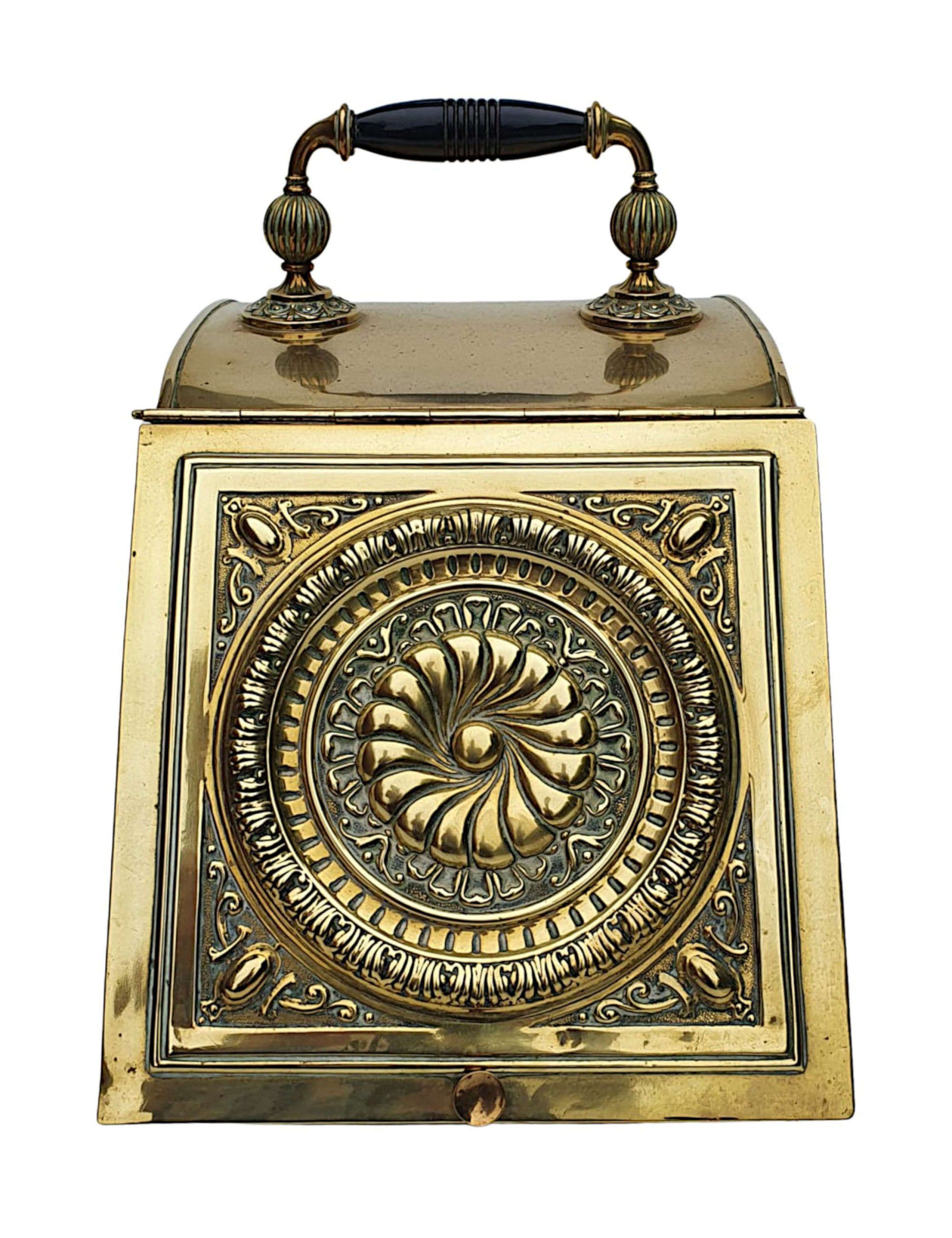 A Lovely 19th Century Brass Coal Scuttle