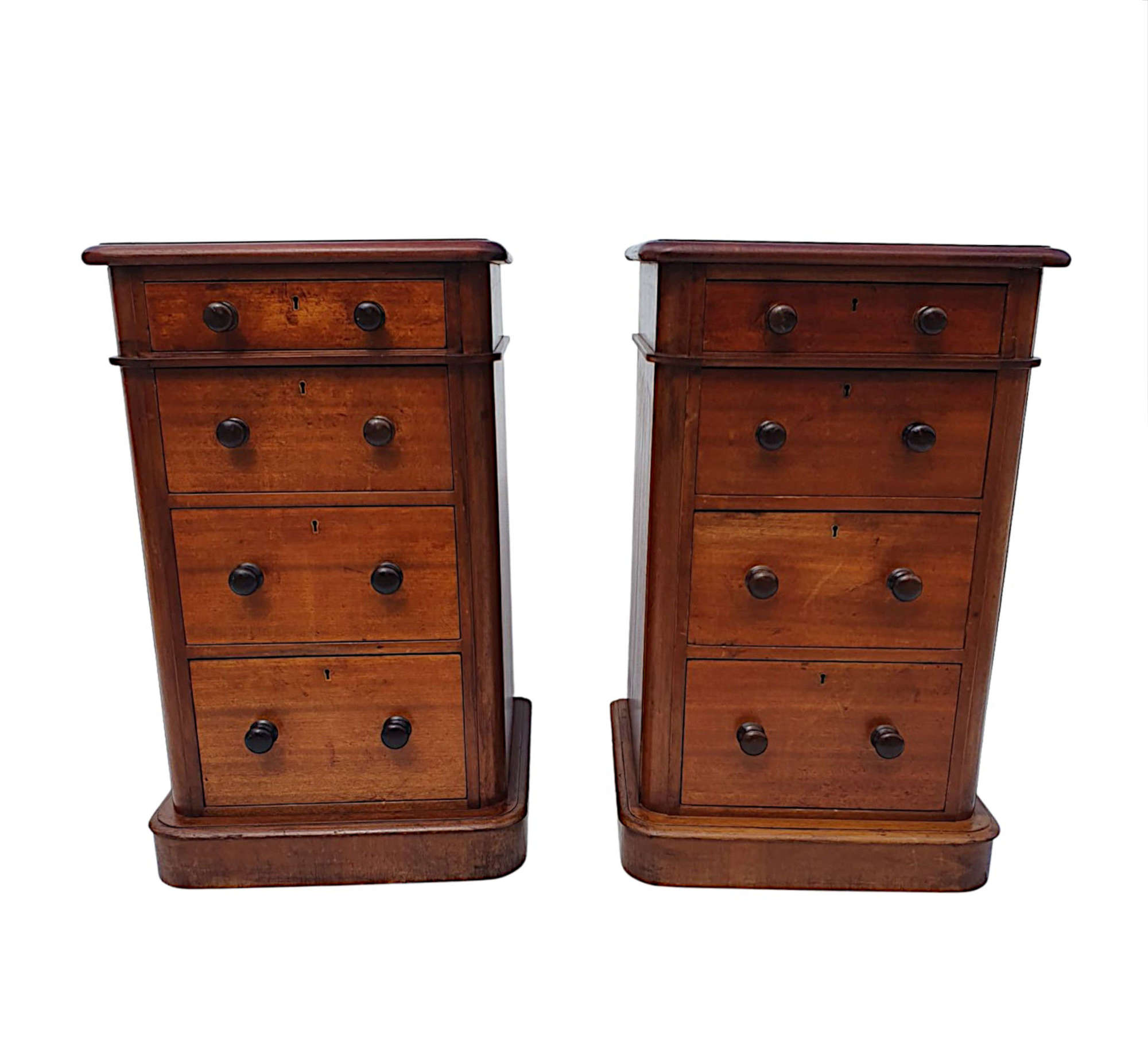 A Fine Pair of 19th Century Bedside Chests