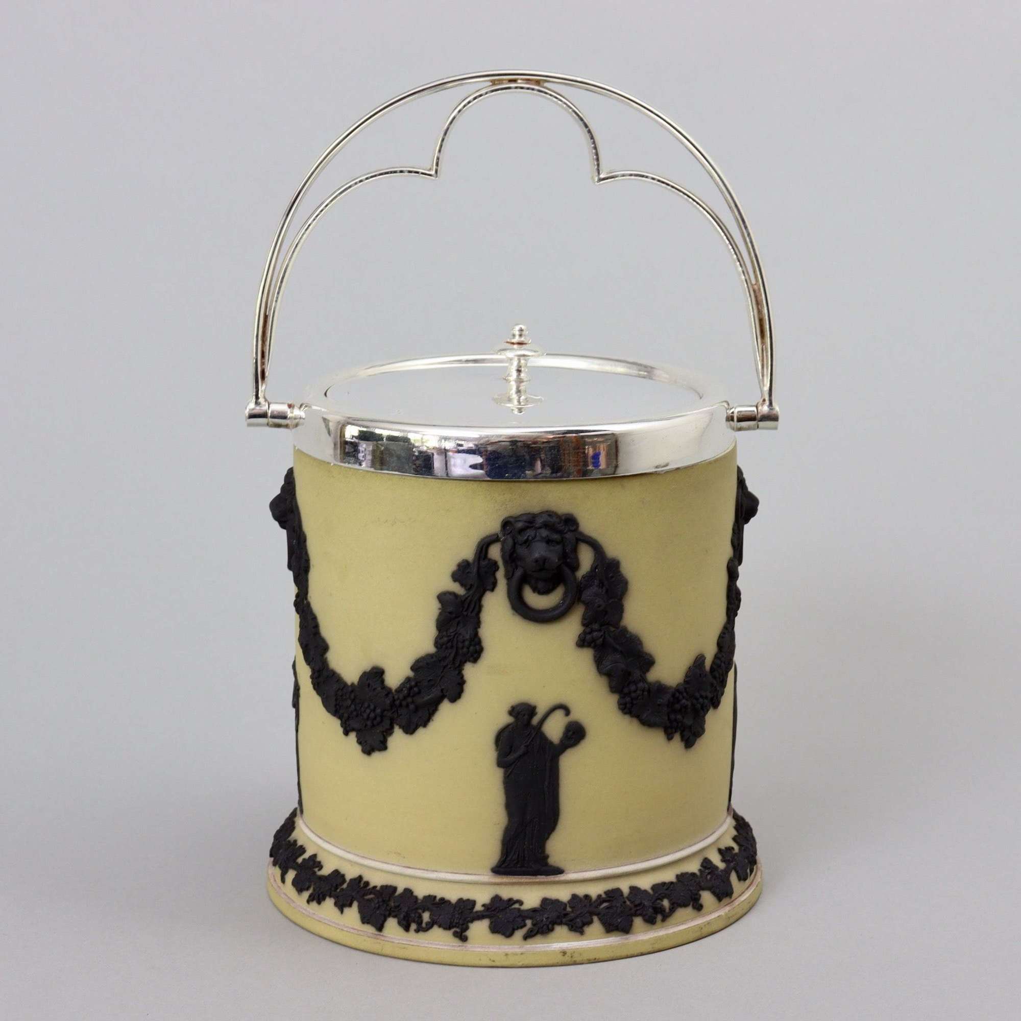 Wedgwood Three Colour Biscuit Barrel
