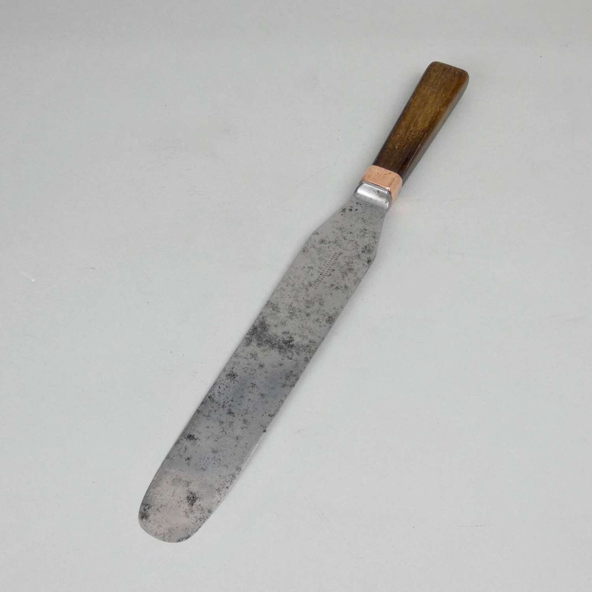 19th century, steel palette knife