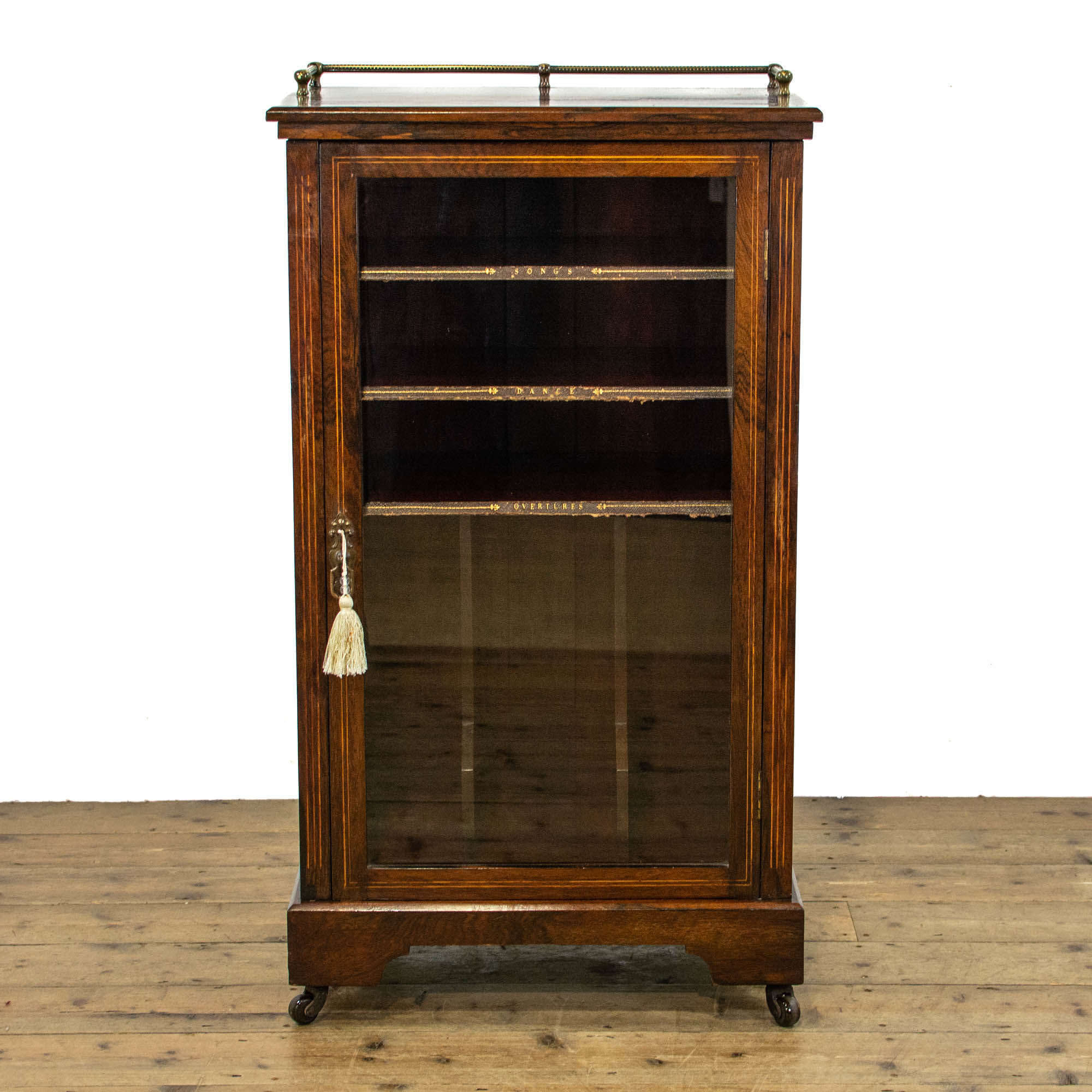 Edwardian Antique Rosewood Music Cabinet
