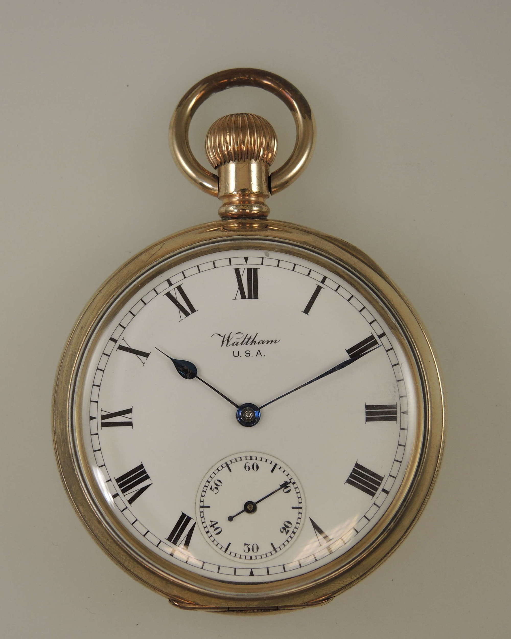 Antique pocket watch by Waltham c1909