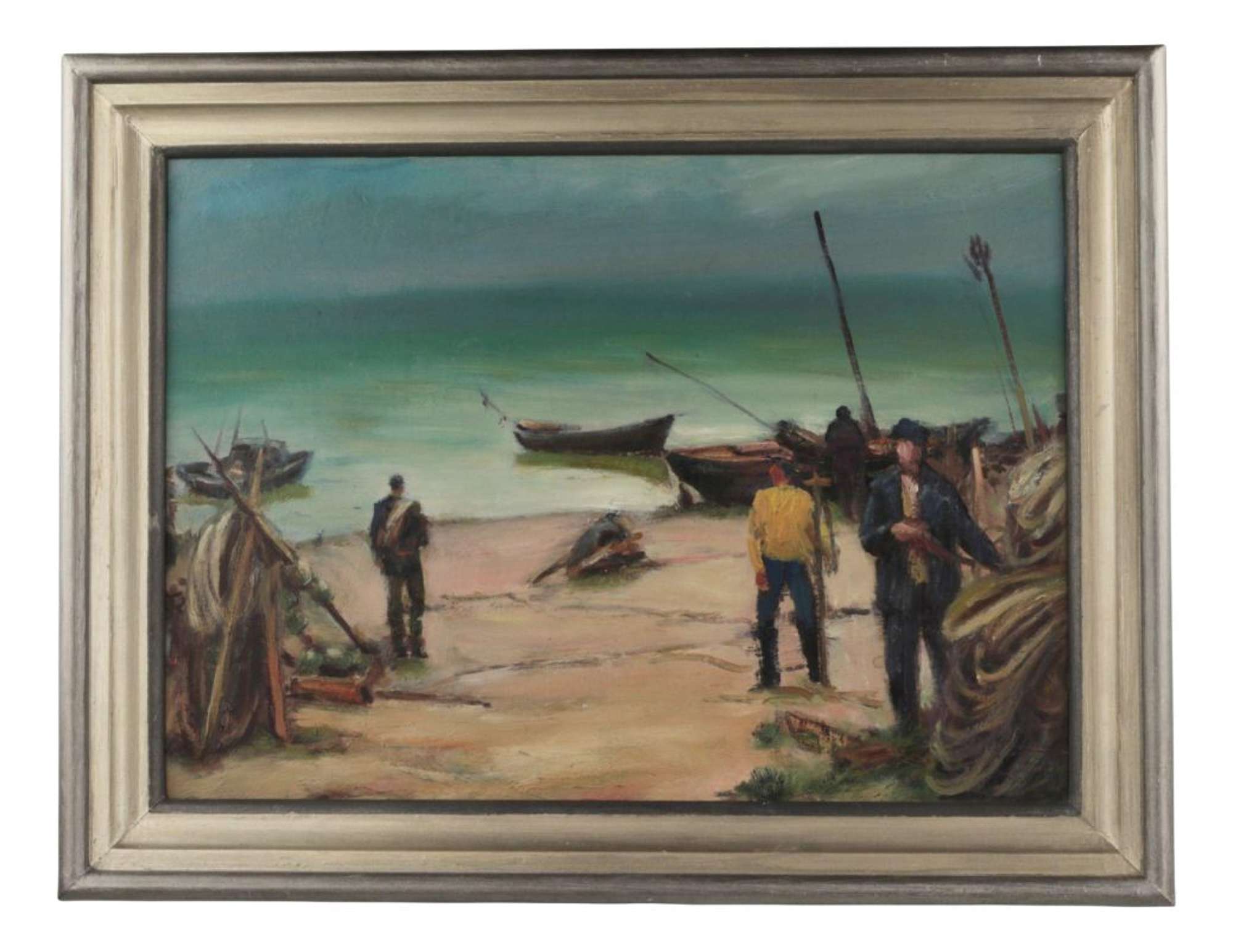 Alexander Lagimov, Seascape, 20th-Century, Oil on Cardboard, Framed