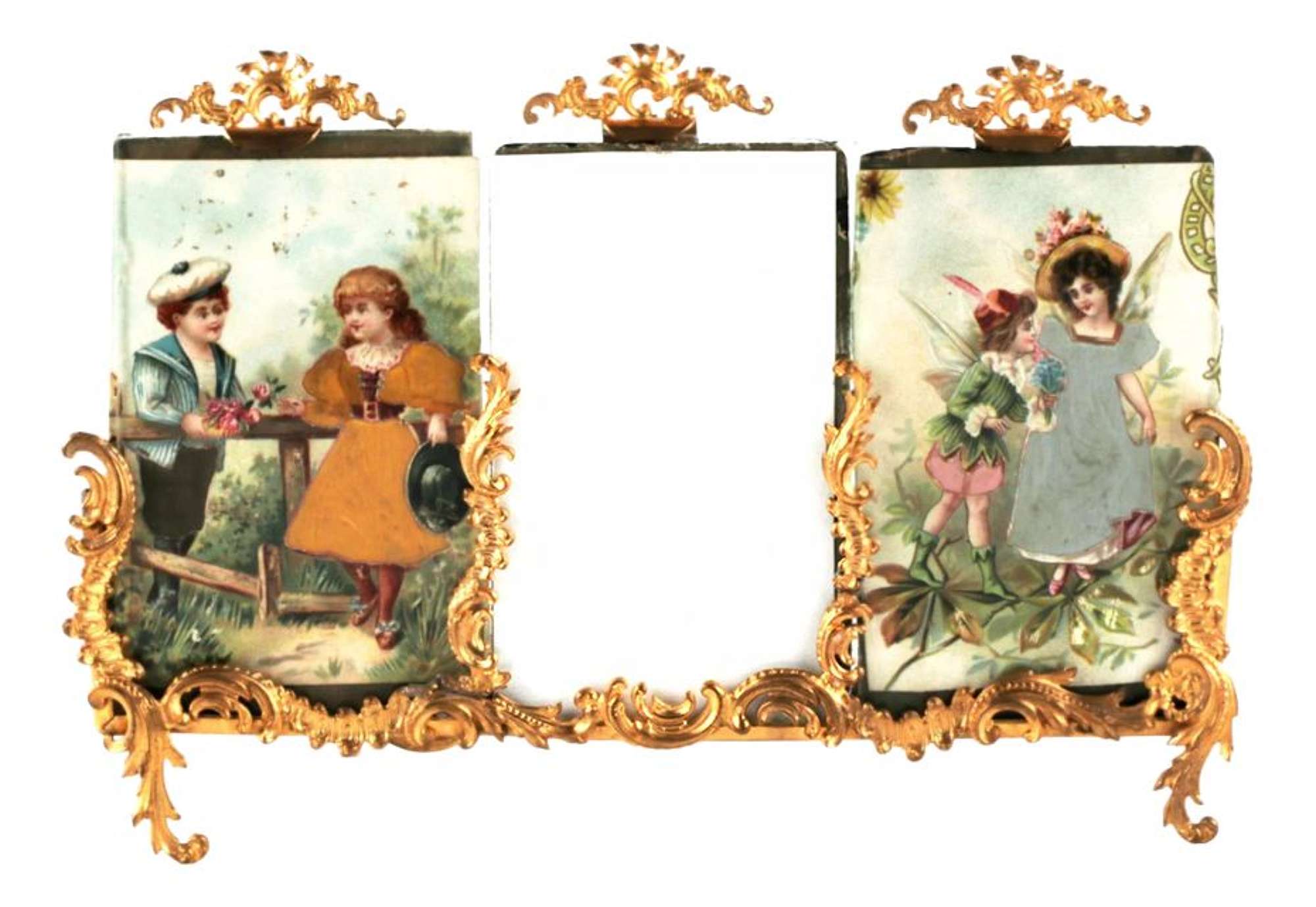 Rococo Style 3-Part Photo Frame