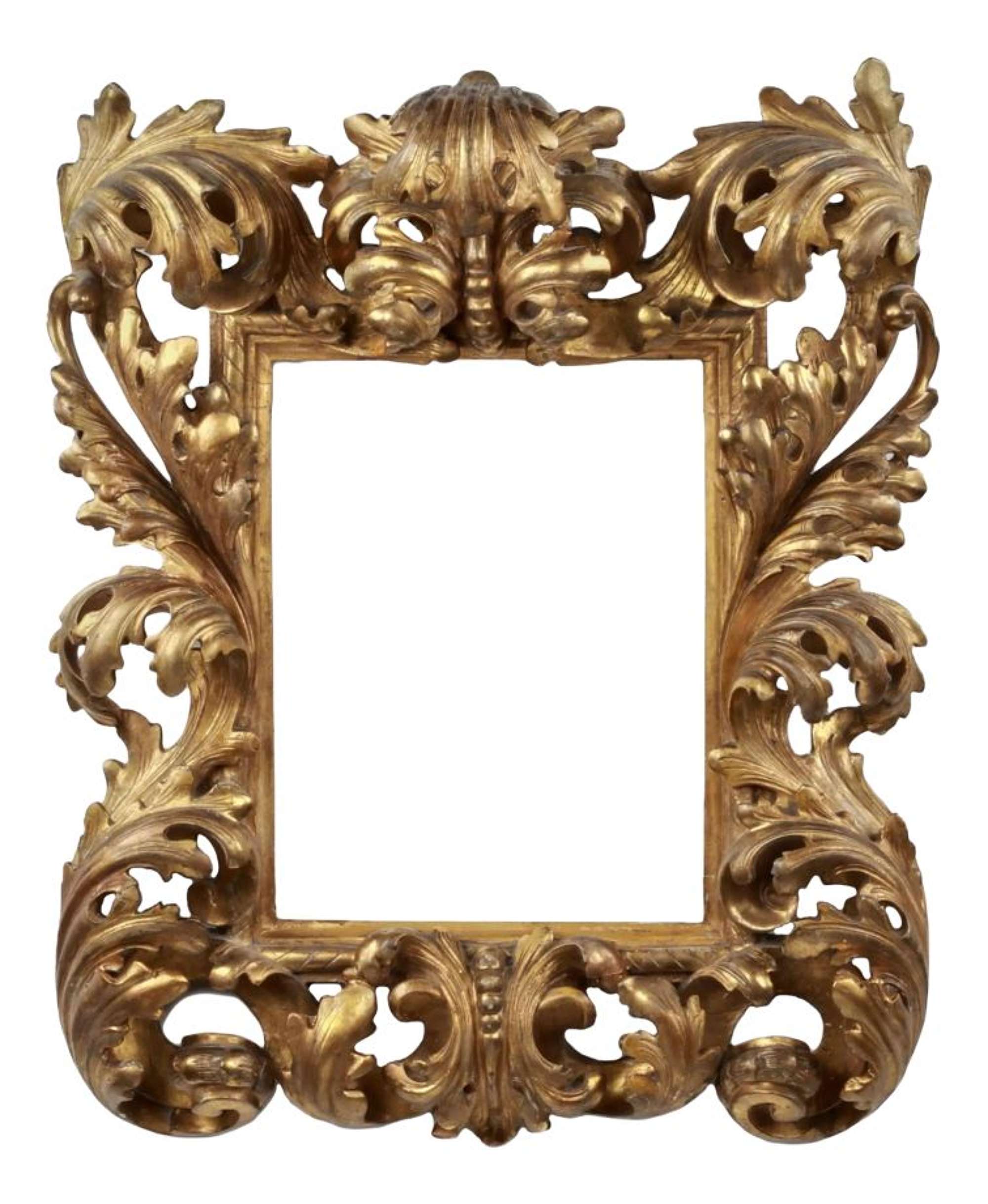 Vintage Baroque Wood Picture Frame