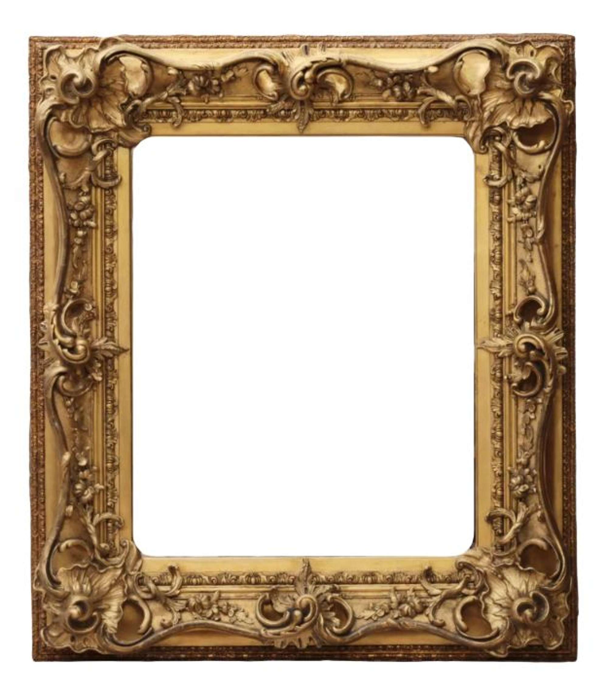 Neo-Rococo Style Mirror in Frame, 19th Century
