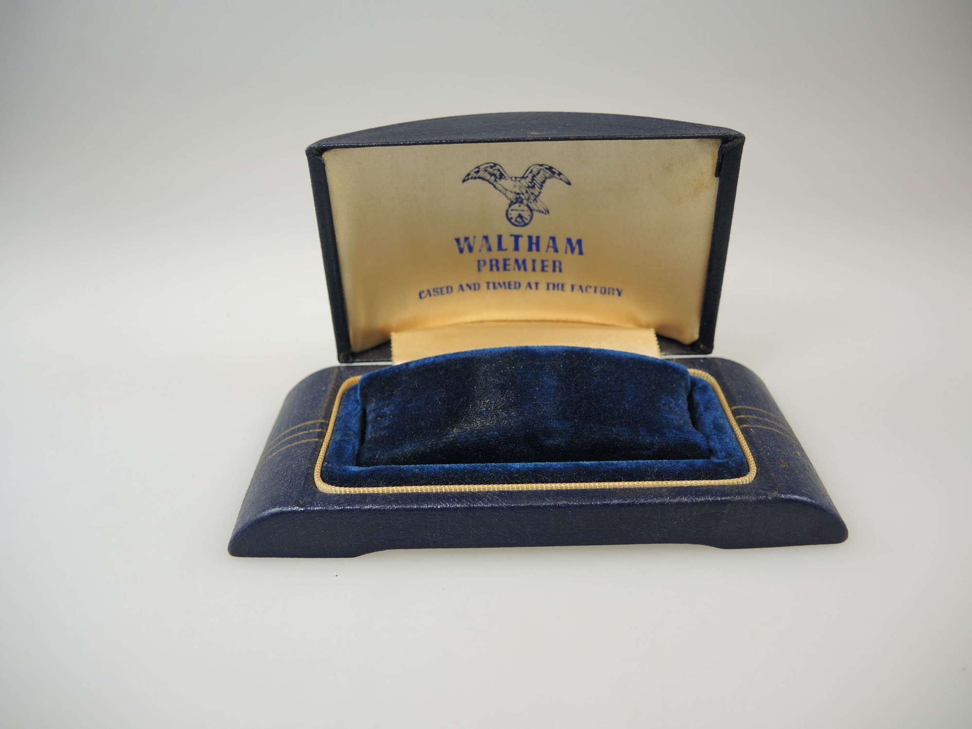 Waltham Premier wrist watch box c1930