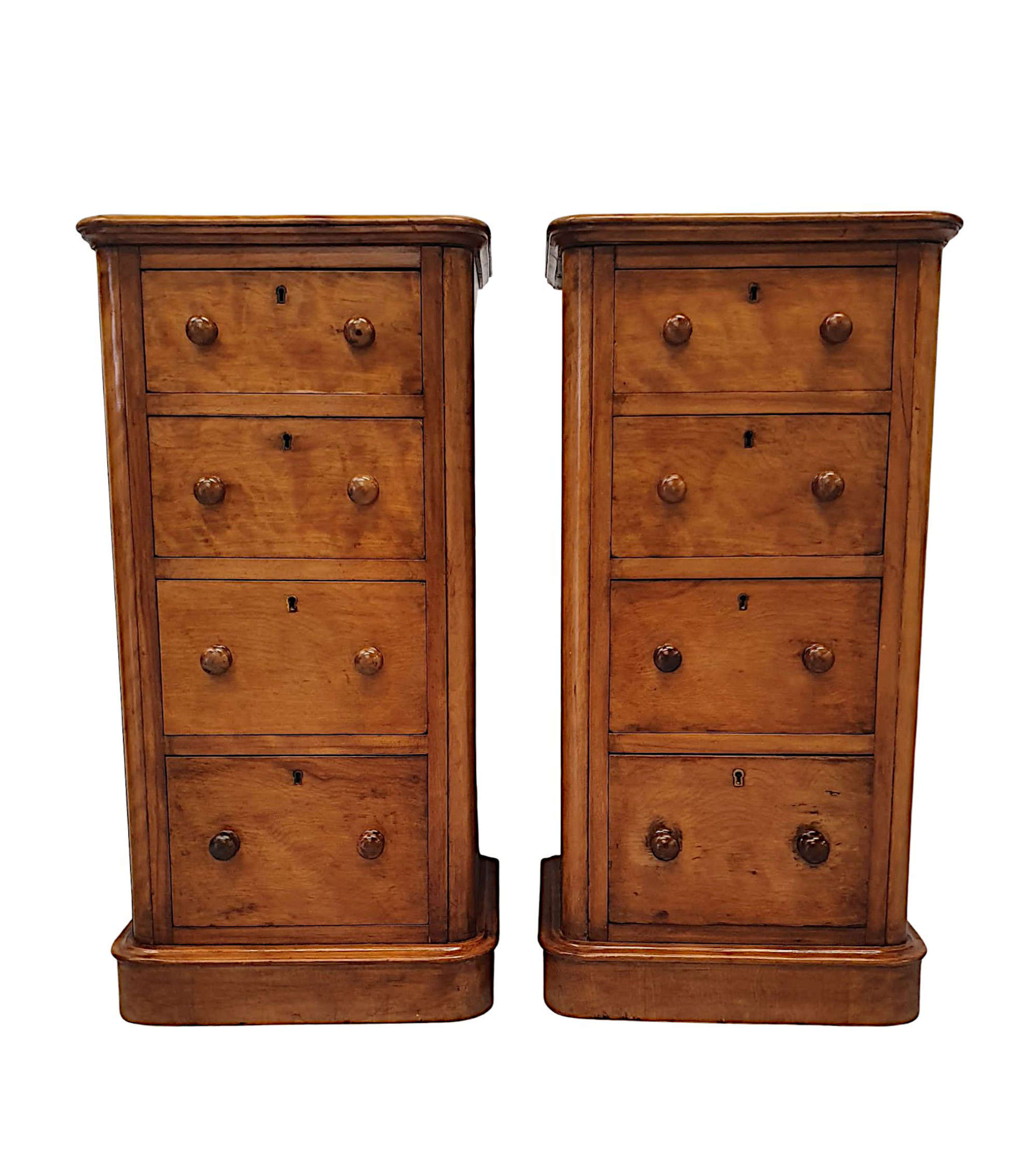 A Gorgeous Pair of 19th Century Bedside Chests
