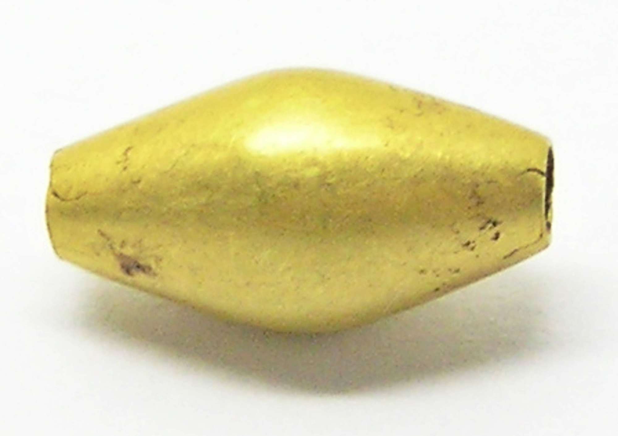 Anglo Saxon gold biconical spacer bead