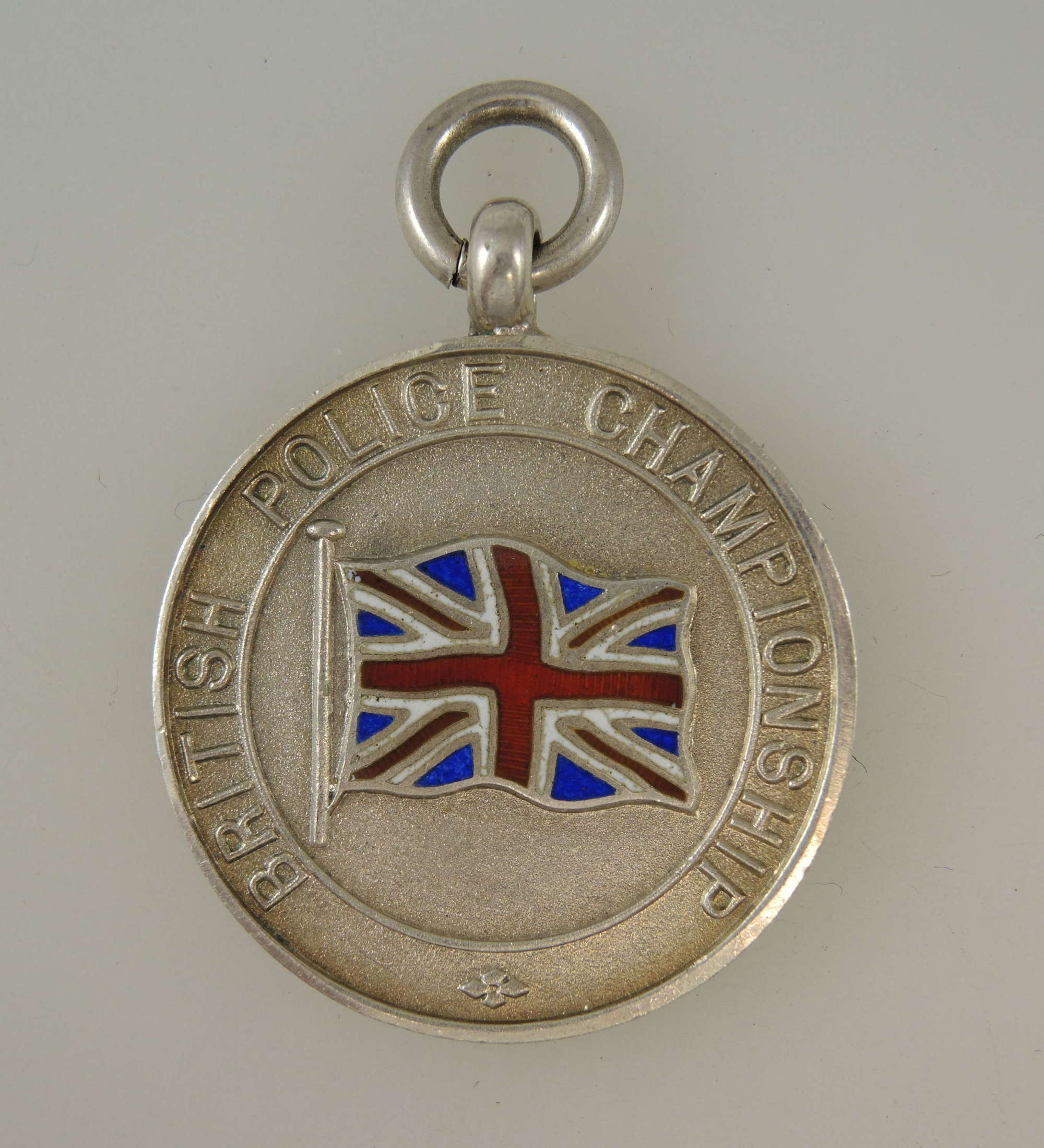 English silver & enamel Union Jack Birmingham 1925