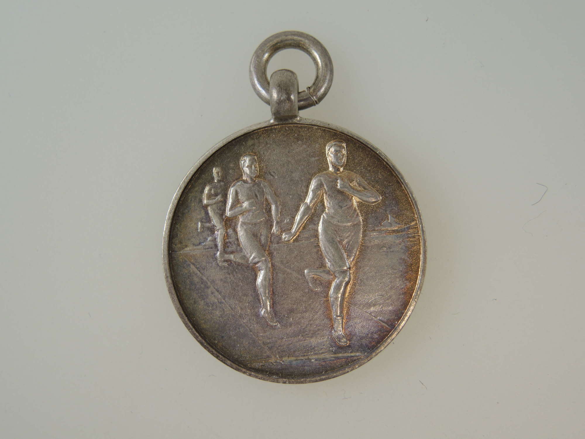 English silver RUNNING fob Chester 1927