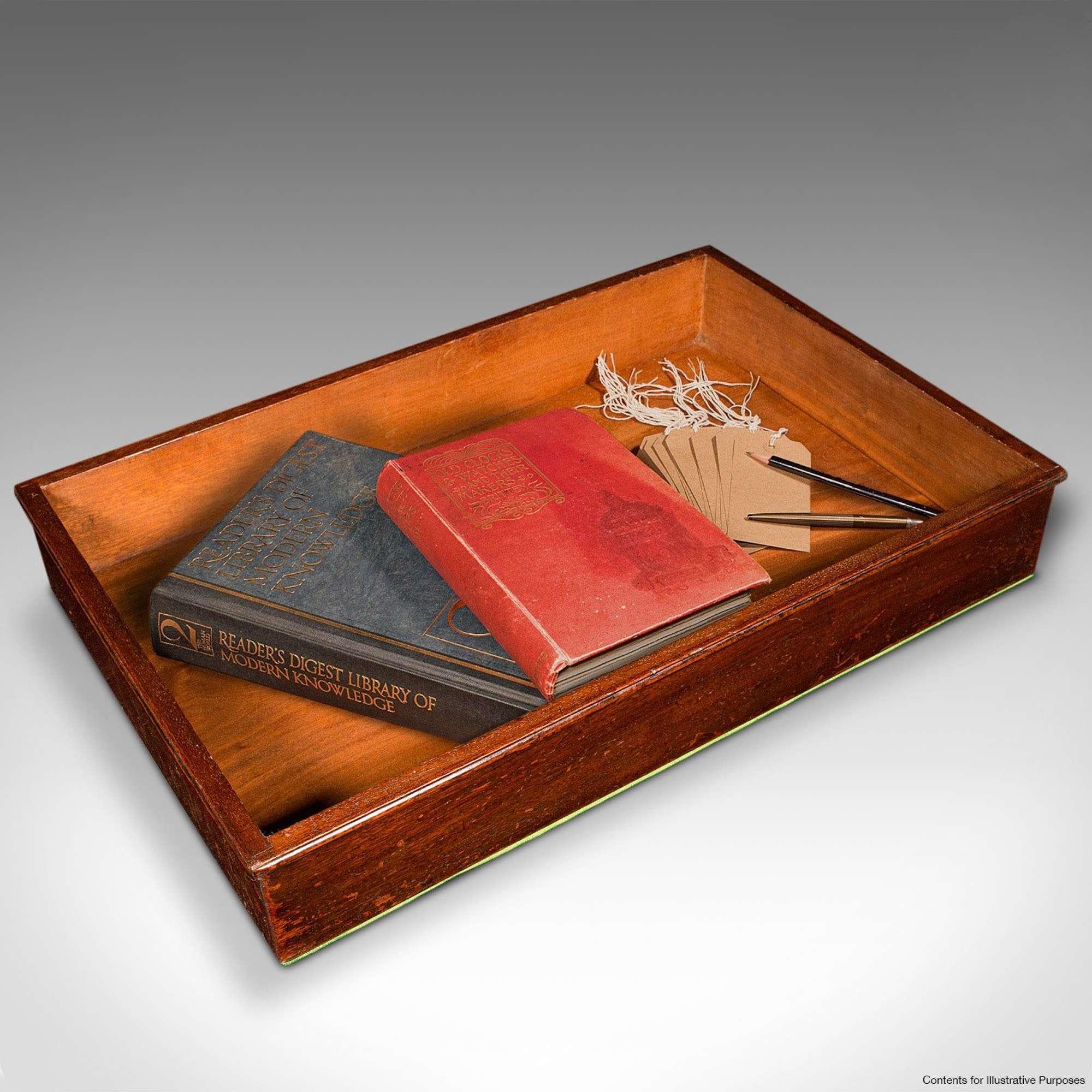 Antique Librarian's Book Tray, English, Tool Slide, Storage, Georgian, C.1800