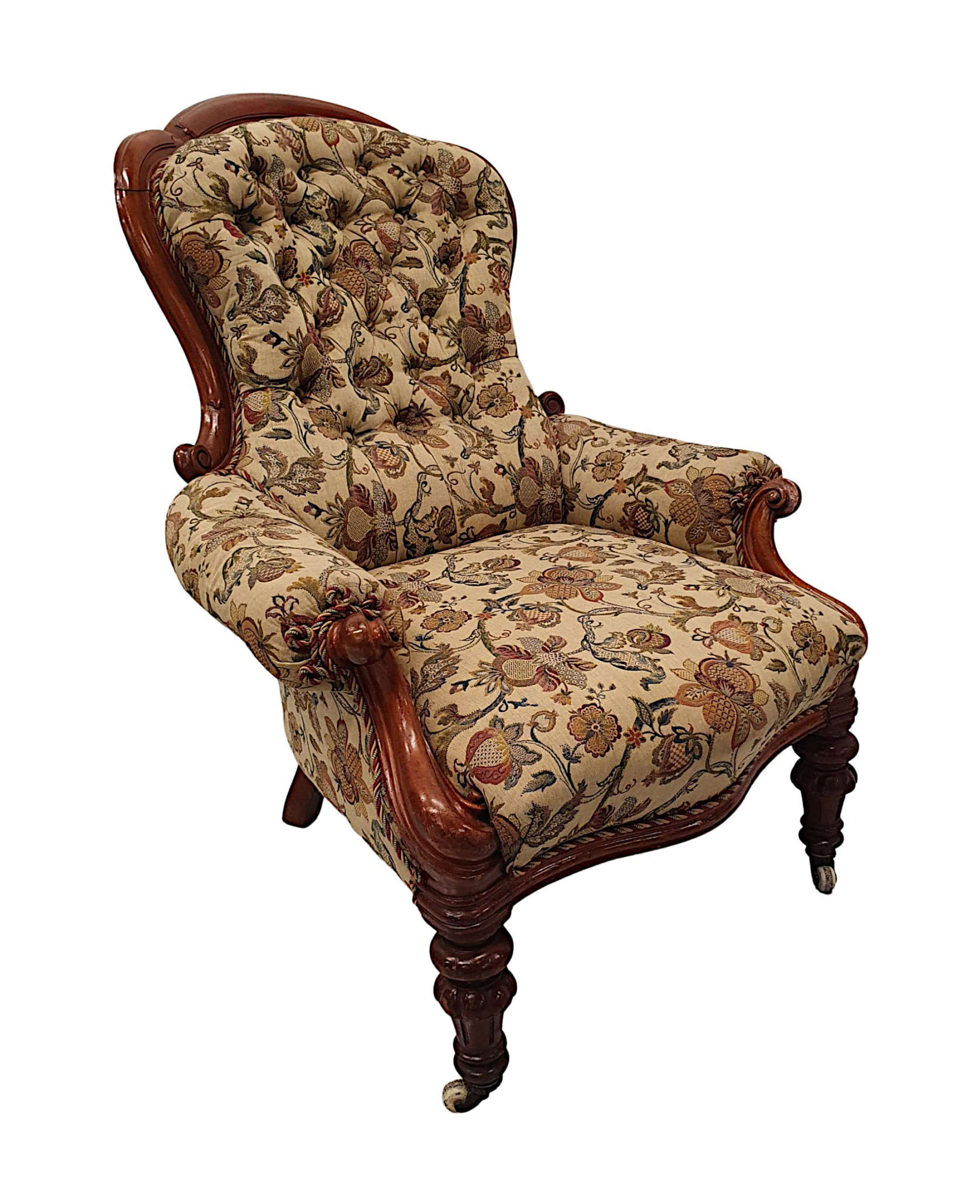 A Gorgeous 19th Century Antique Armchair
