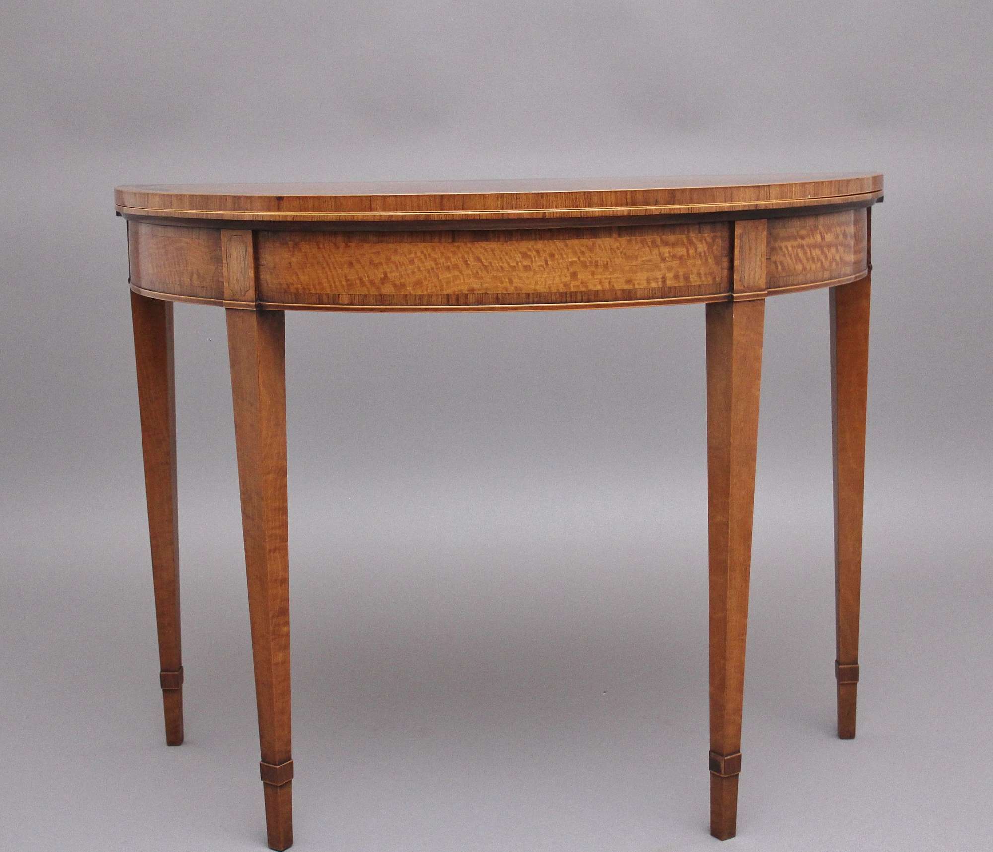 Early 20th Century Satinwood Card Table