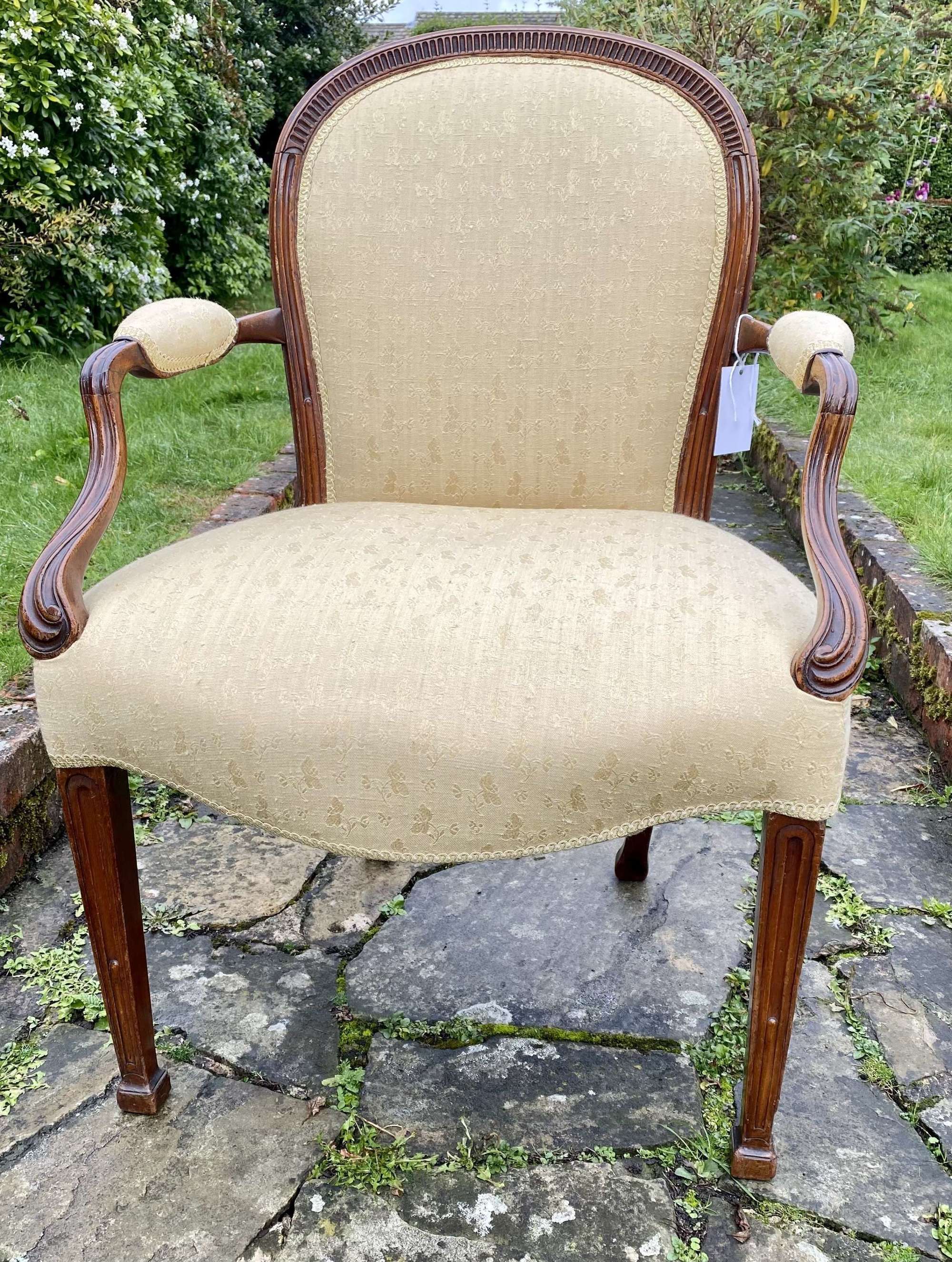 18th Century Hepplewhite armchair