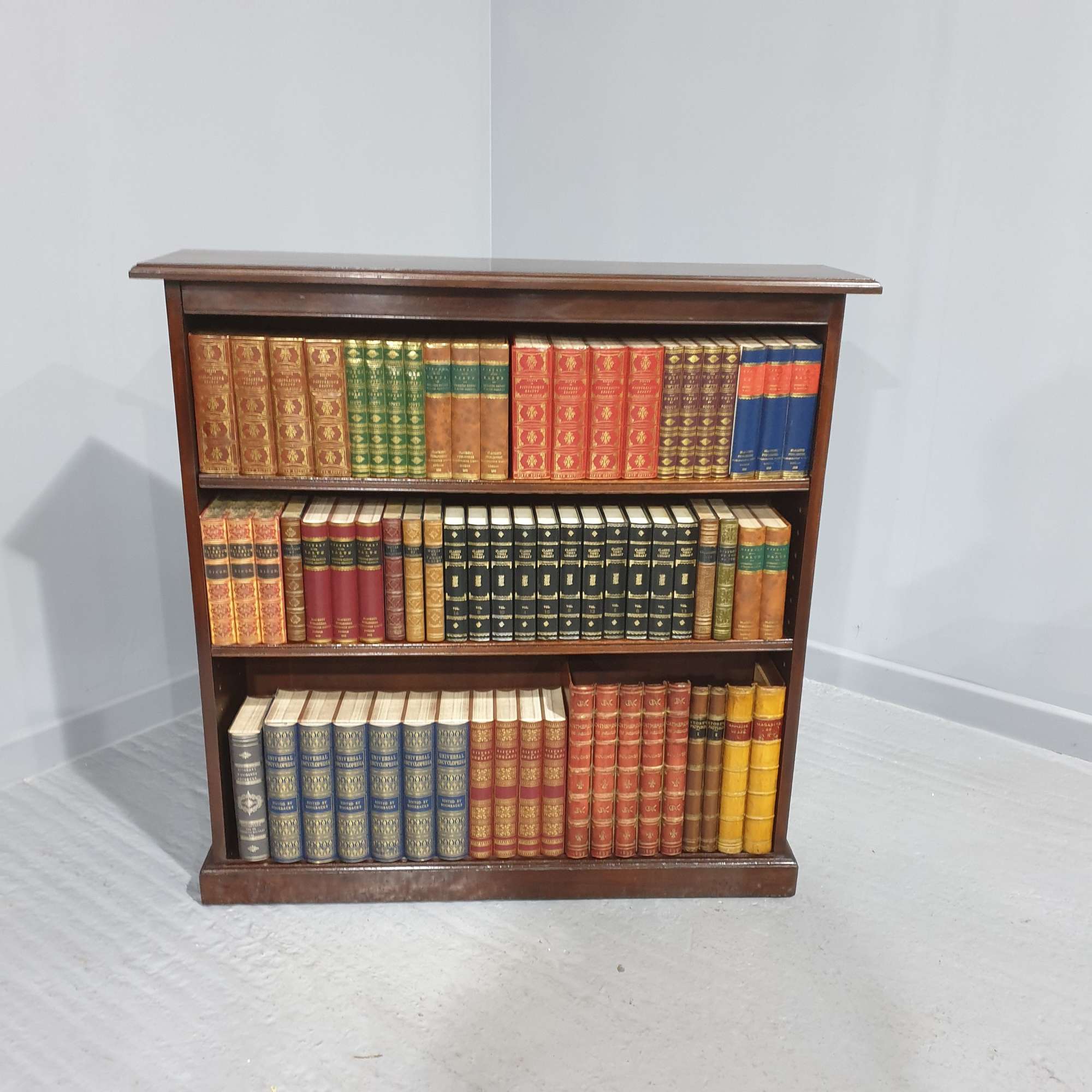 Victorian Adjustable Open Antique Bookcase