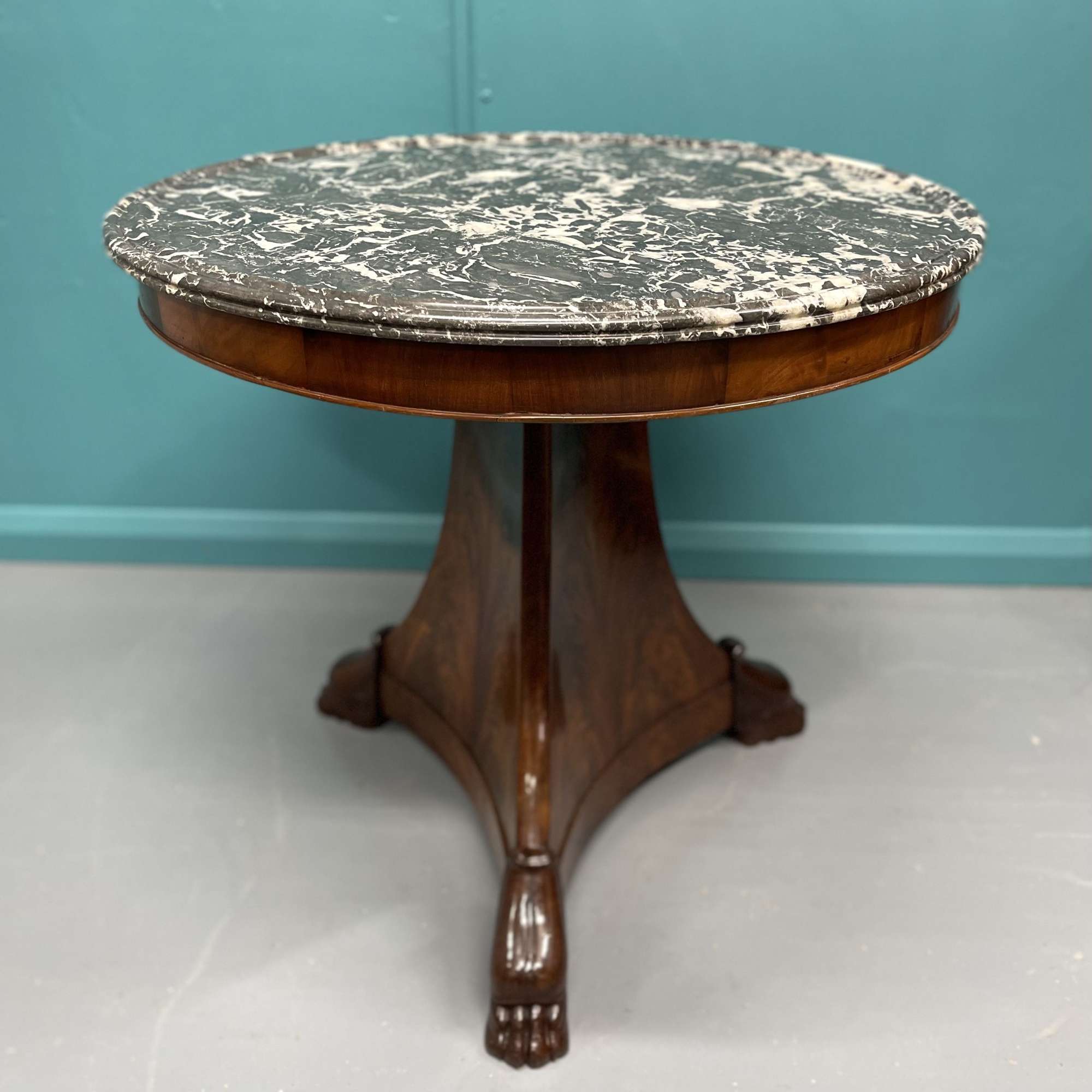 French Empire Marble Top Gueridon Centre Table