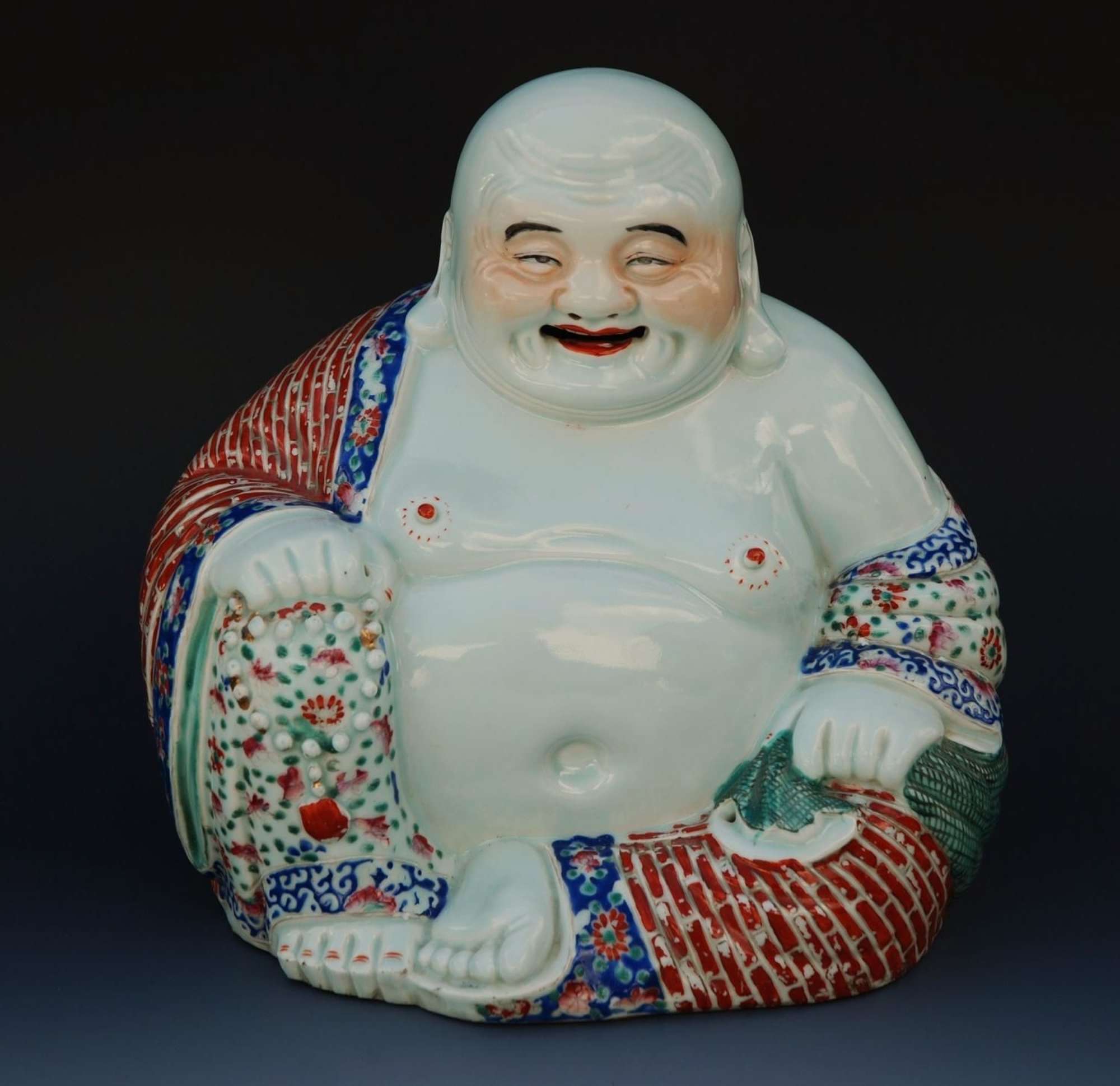 Chinese early 20thc porcelain budha