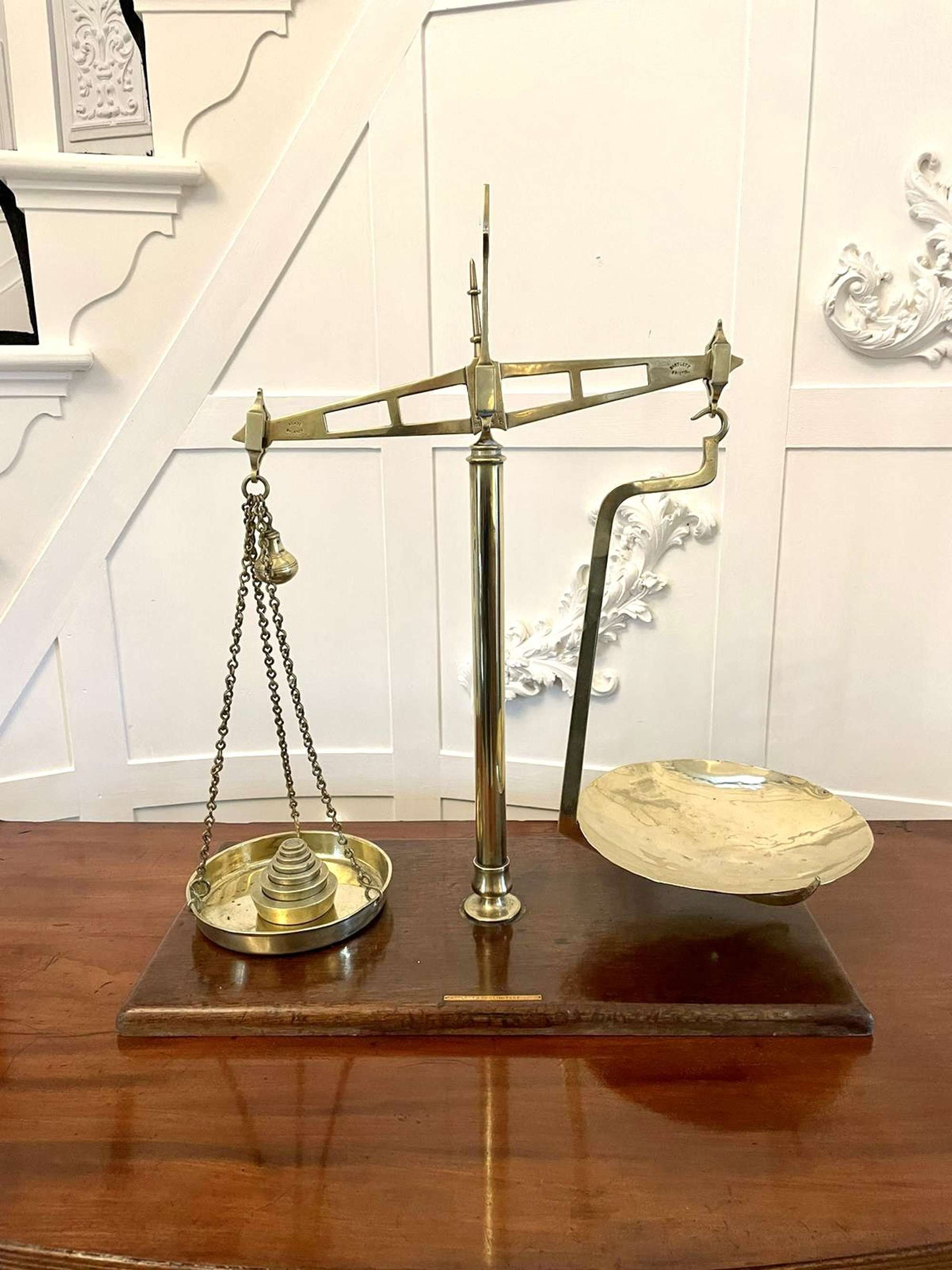 Antique Pair Of Brass Scales