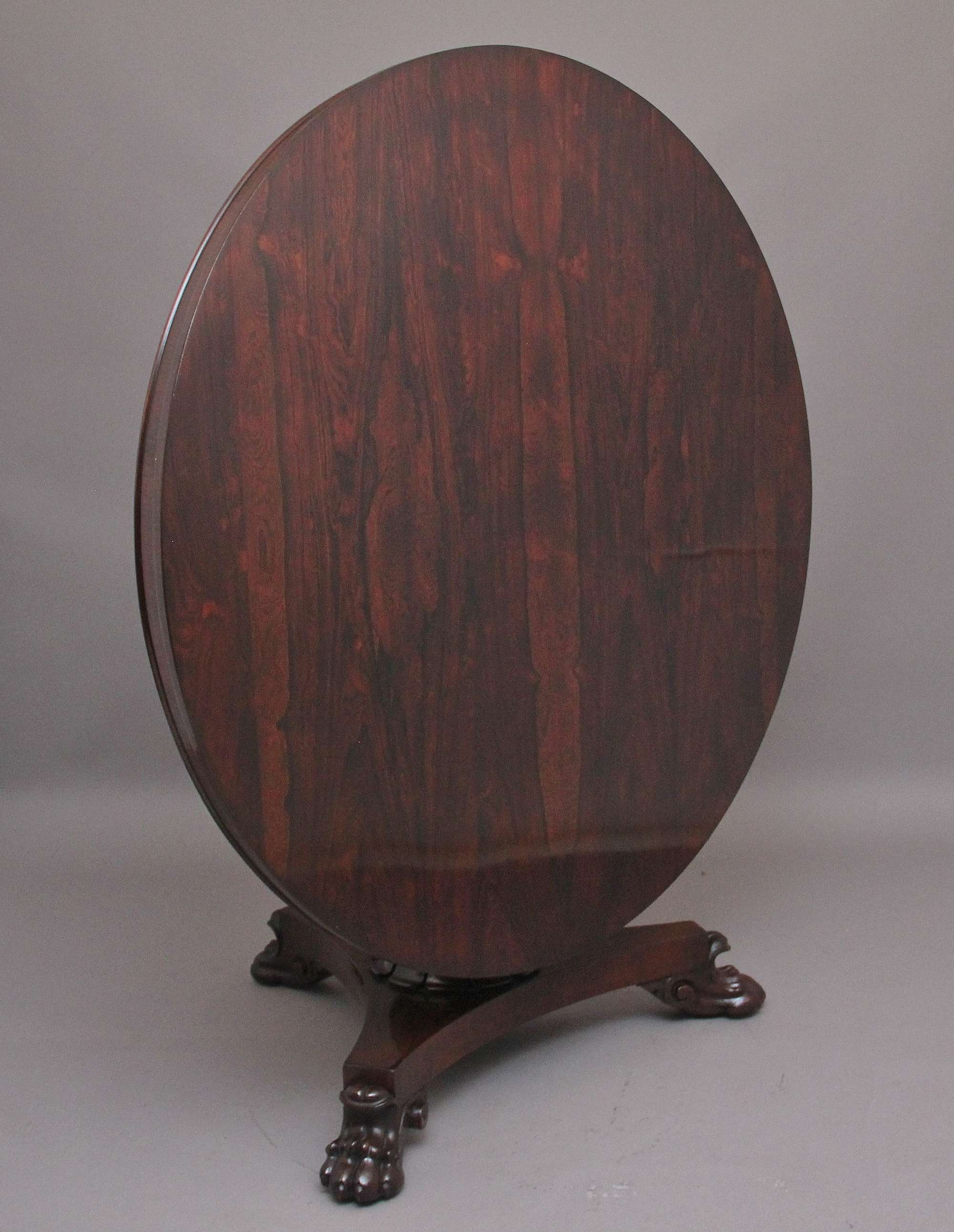 Early 19th Century Rosewood Breakfast Table