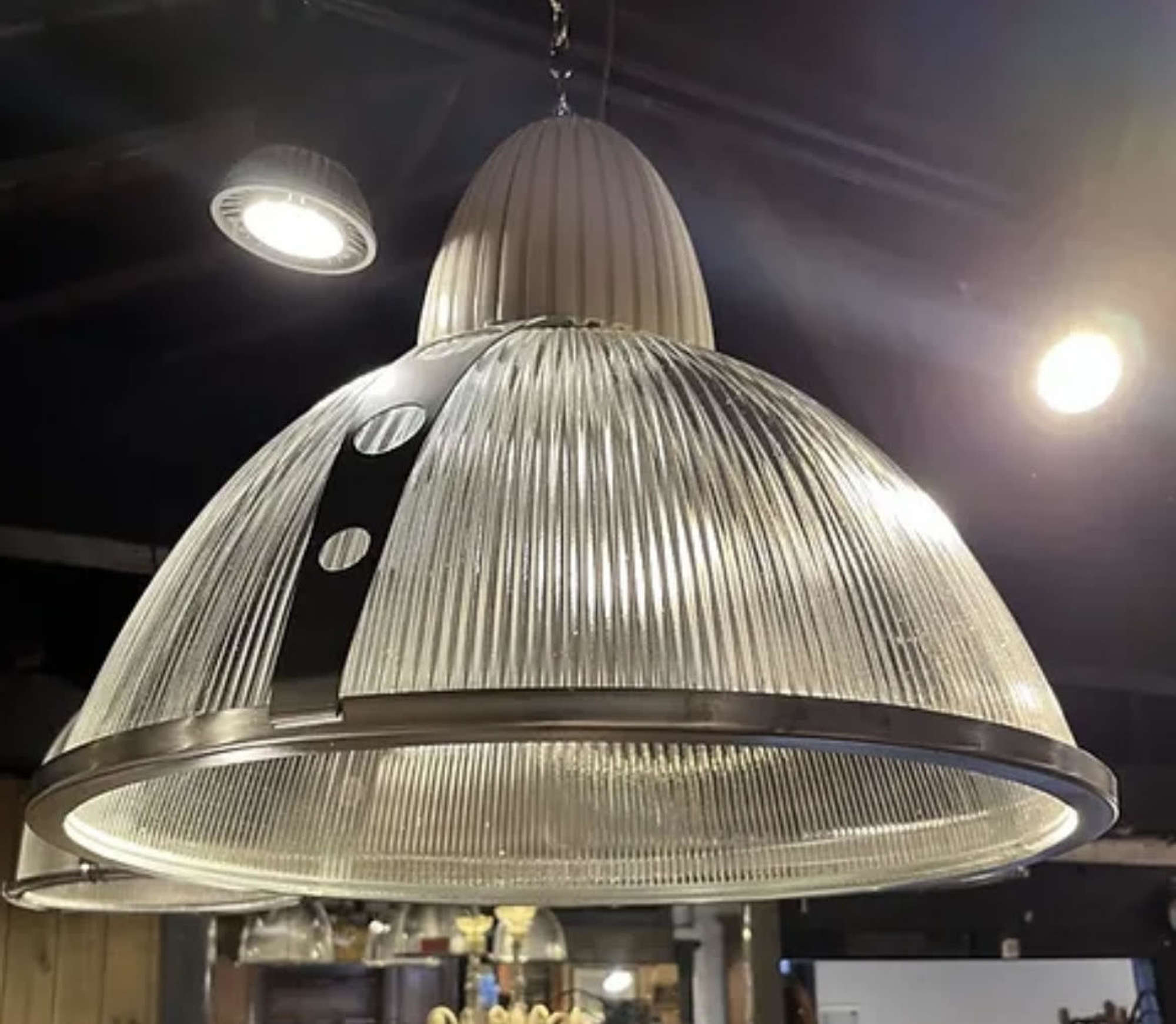 Two Hanging Pendant Lamps From The Concorde Factory