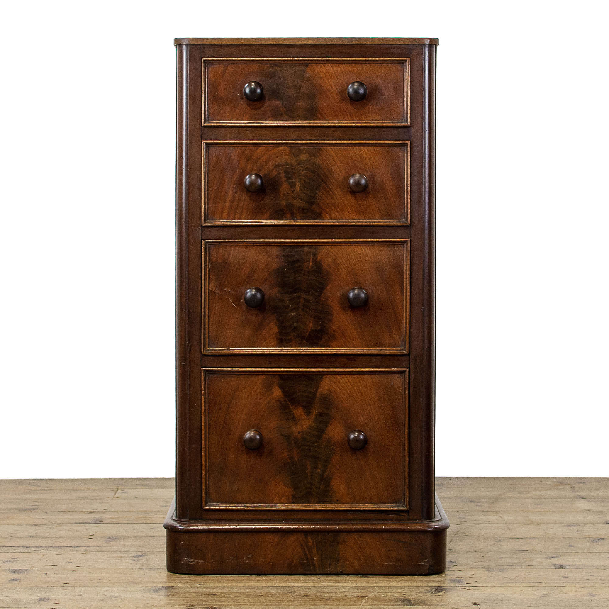 Antique Mahogany Pedestal Chest Of Drawers