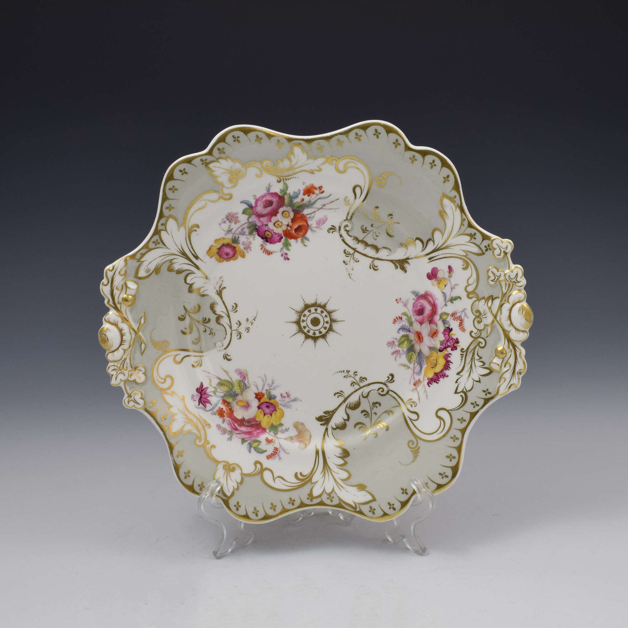 John Ridgway Porcelain Tea Plate, Pattern 2/6219 c.1835