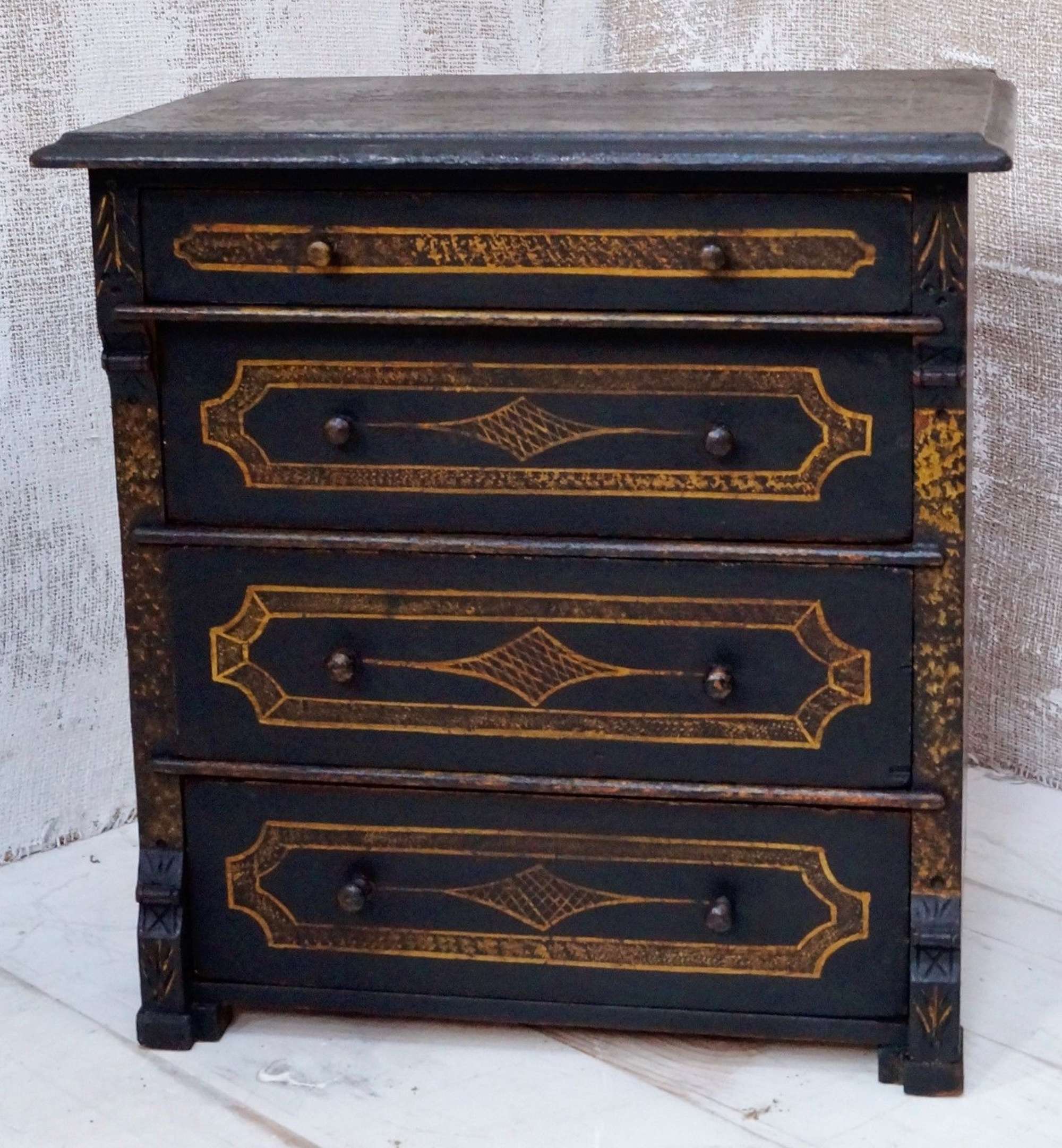 Miniature Chinoiserie Table Drawers