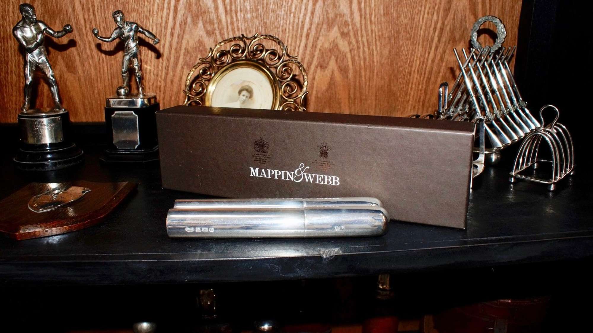 Mappin & Webb Solid Silver Cigar Holder (1998)