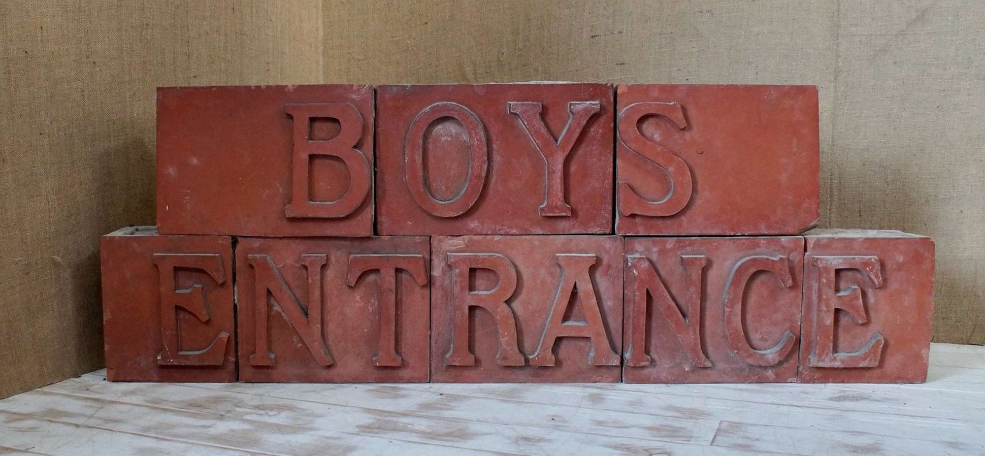 Victorian Red Brick School Boys Entrance