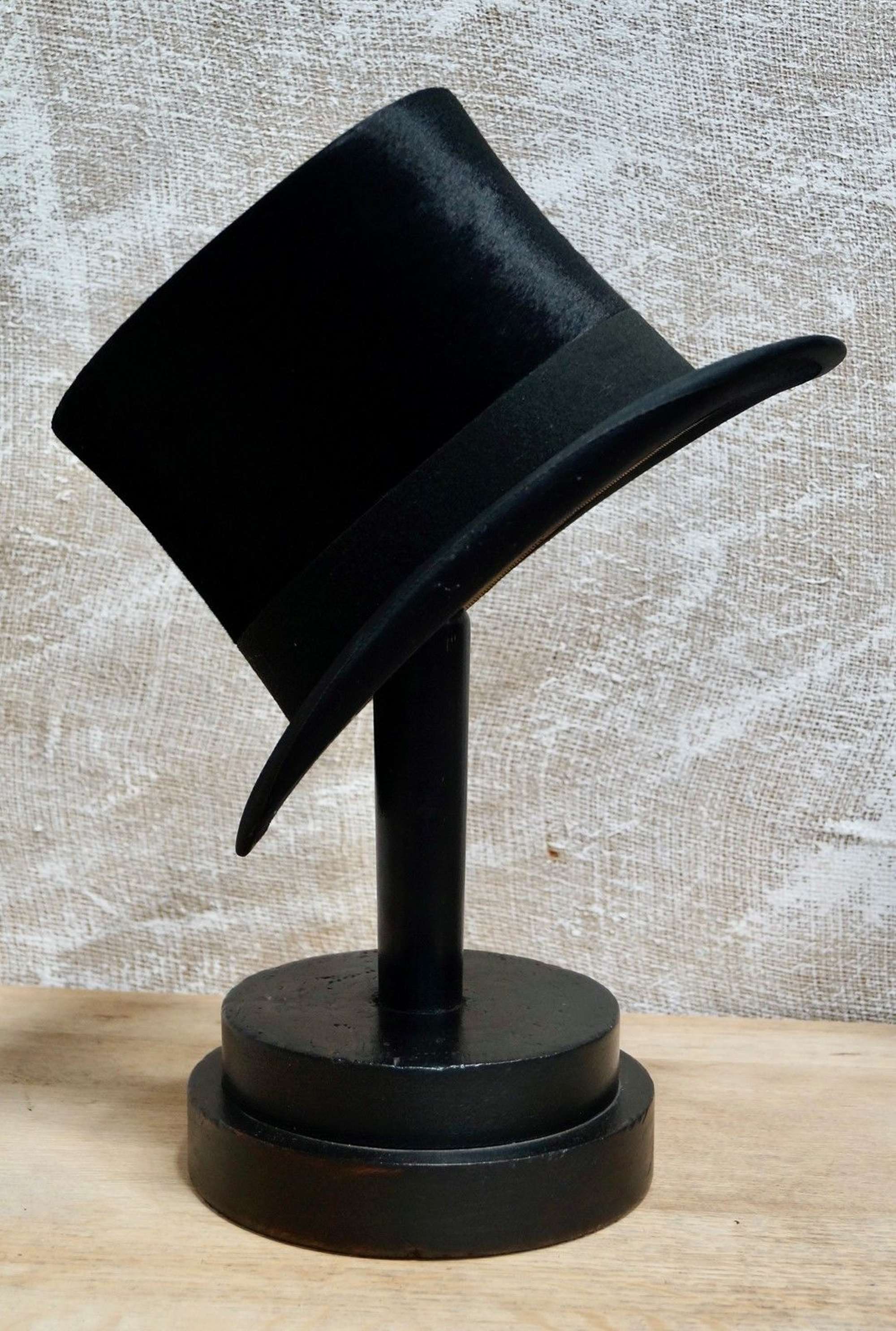Antique Lock & Co Hatters Silk Top Hat