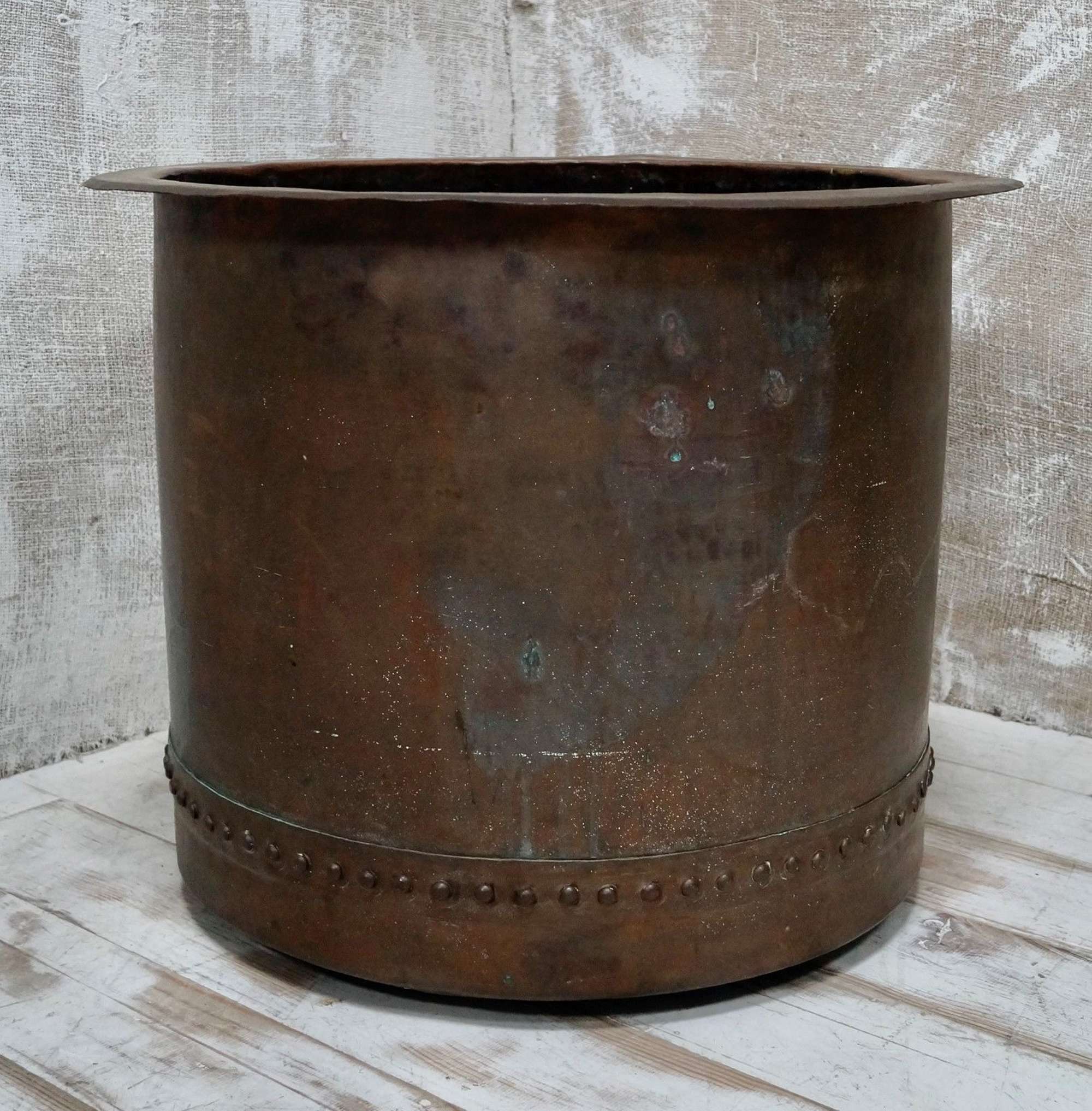 Early 19th Century Copper Cauldron