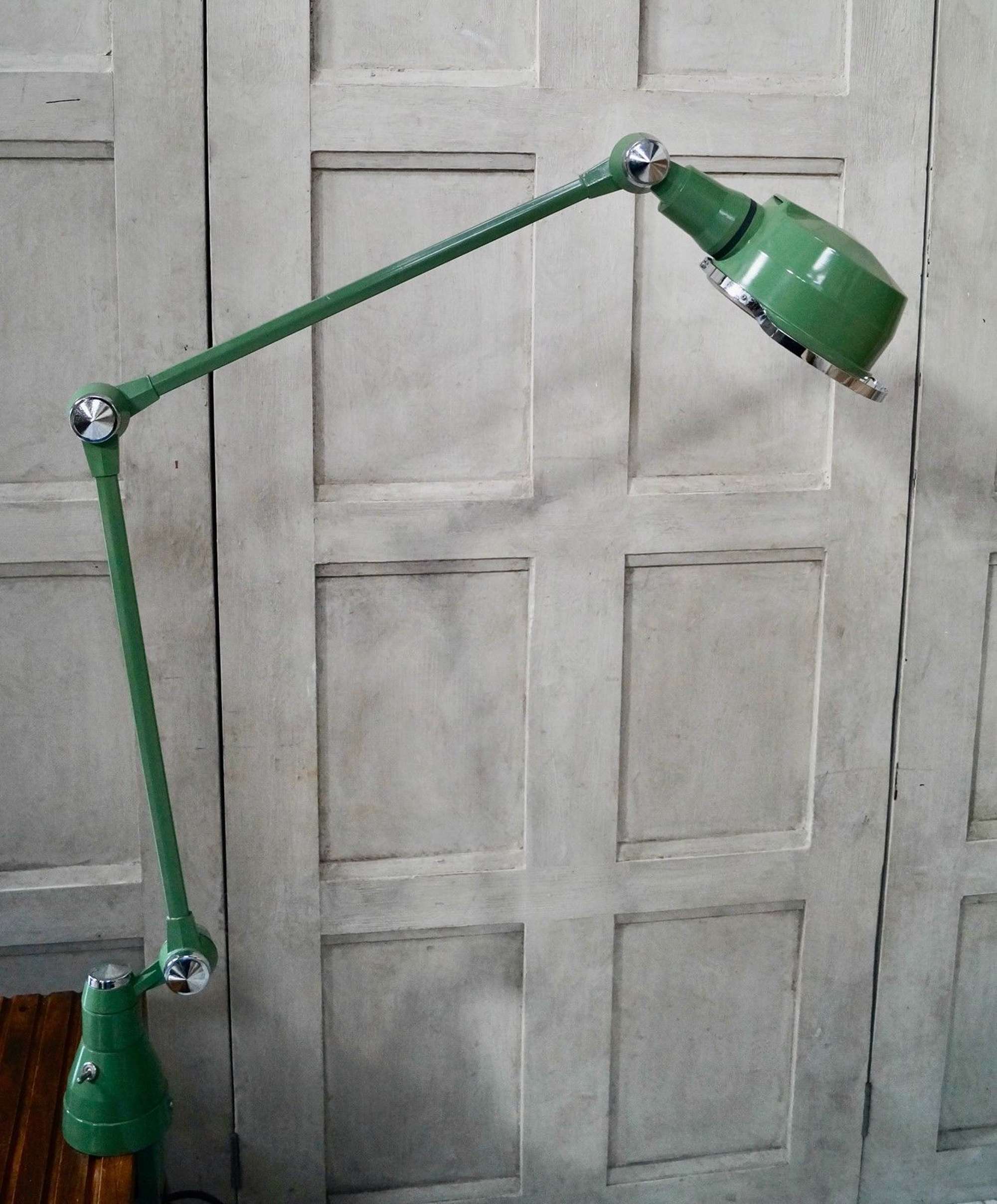 Vintage Articulated Factory Task Lamp By Jielde