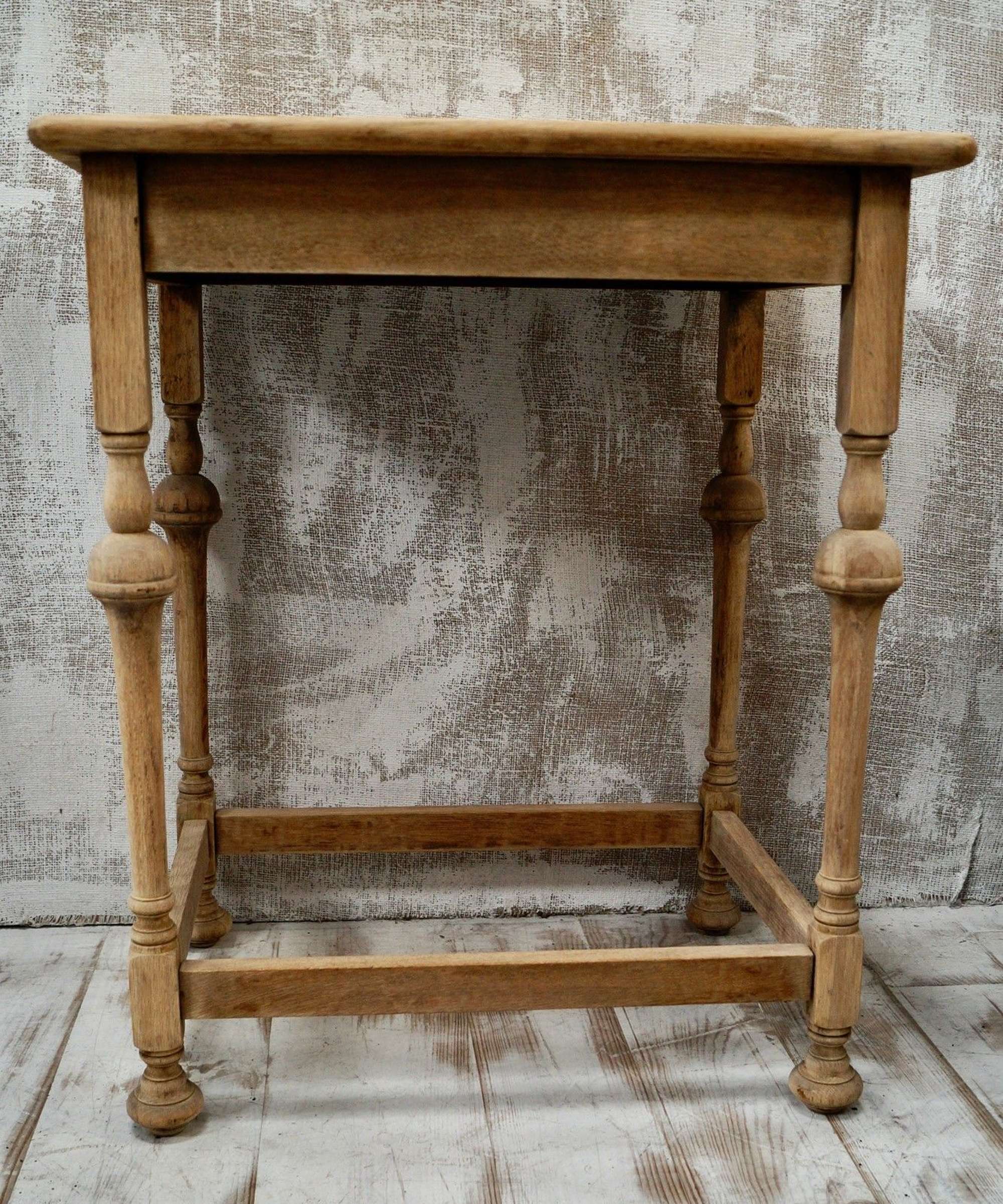 Bleached Oak Pugin Style Side Table