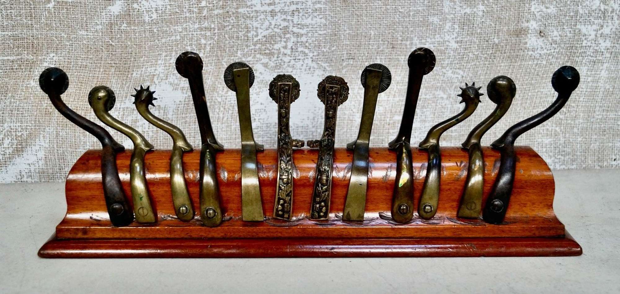 Rare Antique Set Of  Henry Maxwell Box Spurs