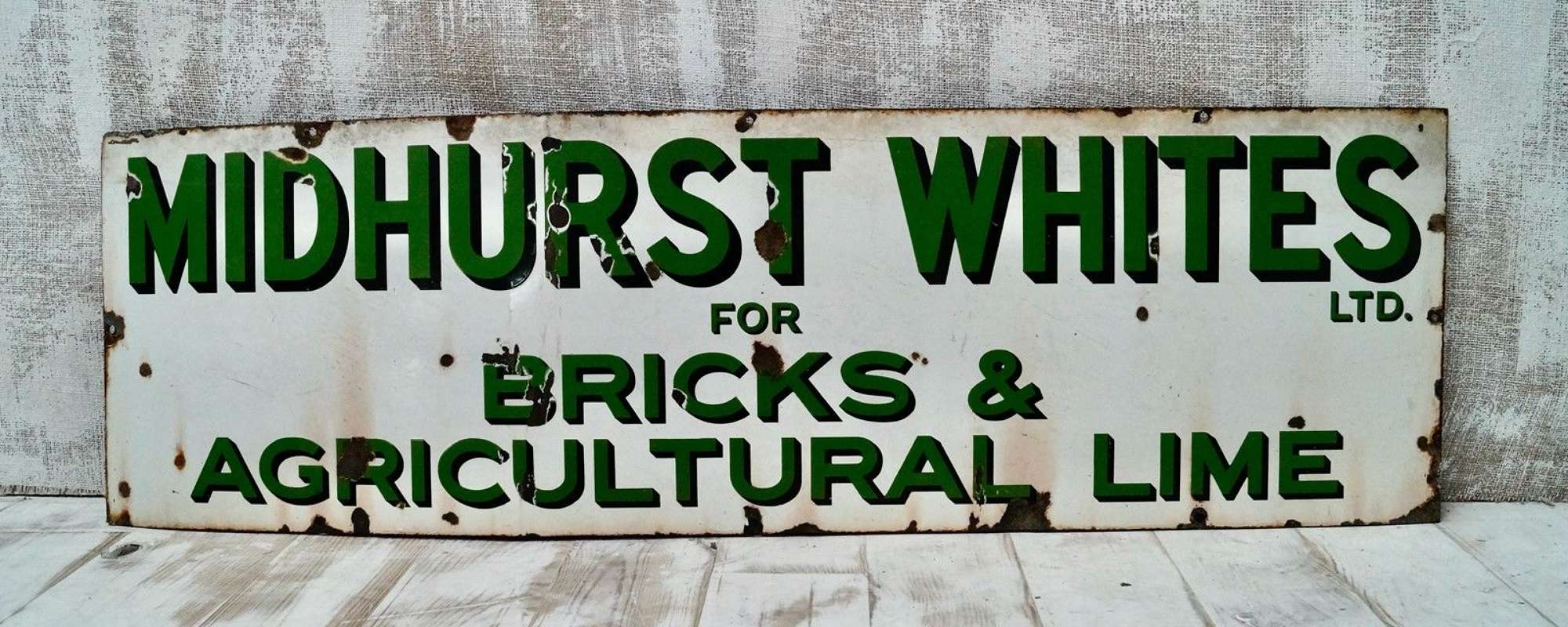Vintage Midhurst Whites Adverting Sign