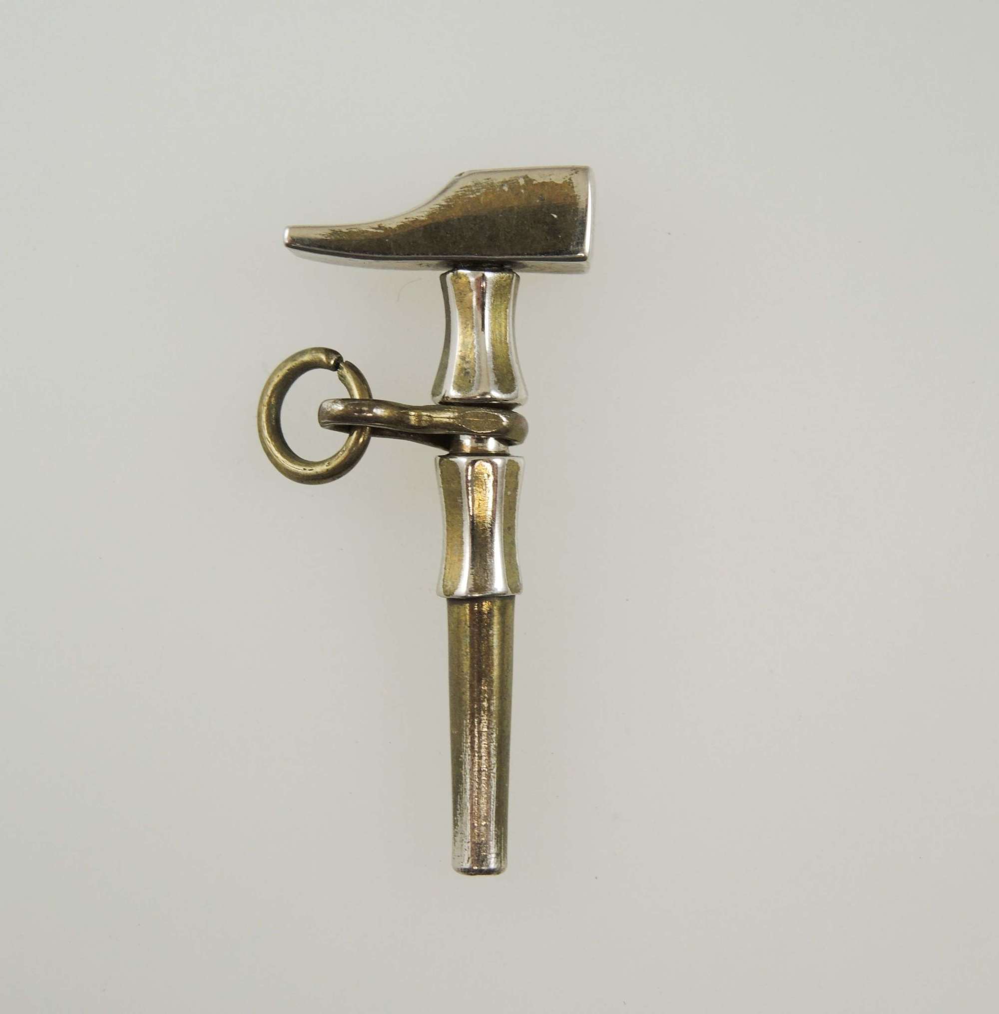 Unusual HAMMER shaped pocket watch key c1880
