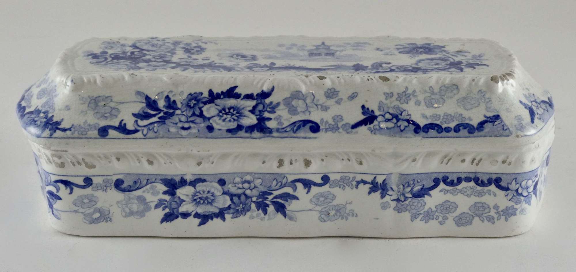 19th Century Blue and White Razor Dish