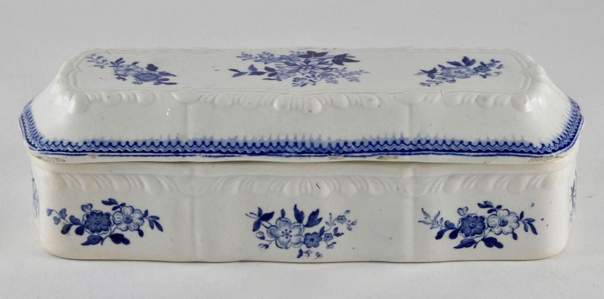 19th Century Blue and White Razor Dish