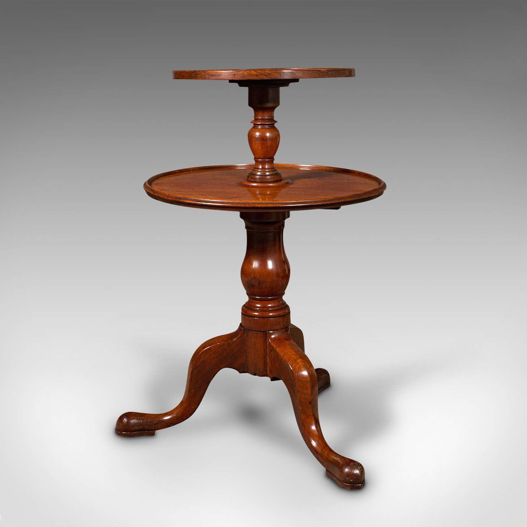 Antique Country House Dumb Waiter, English, 2-Tier Serving Table, Georgian, 1780