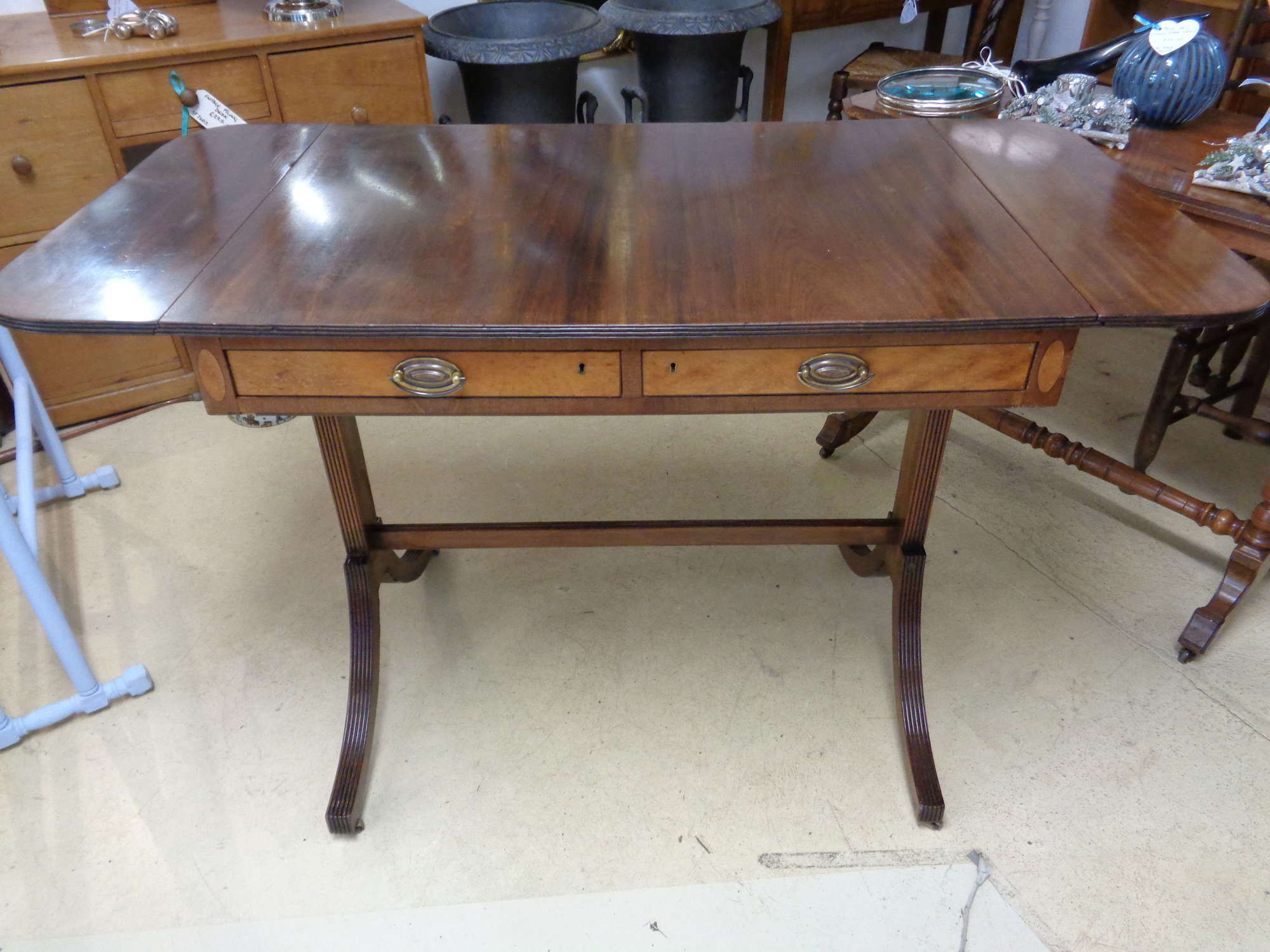 Antique Regency Style Mahogany Table