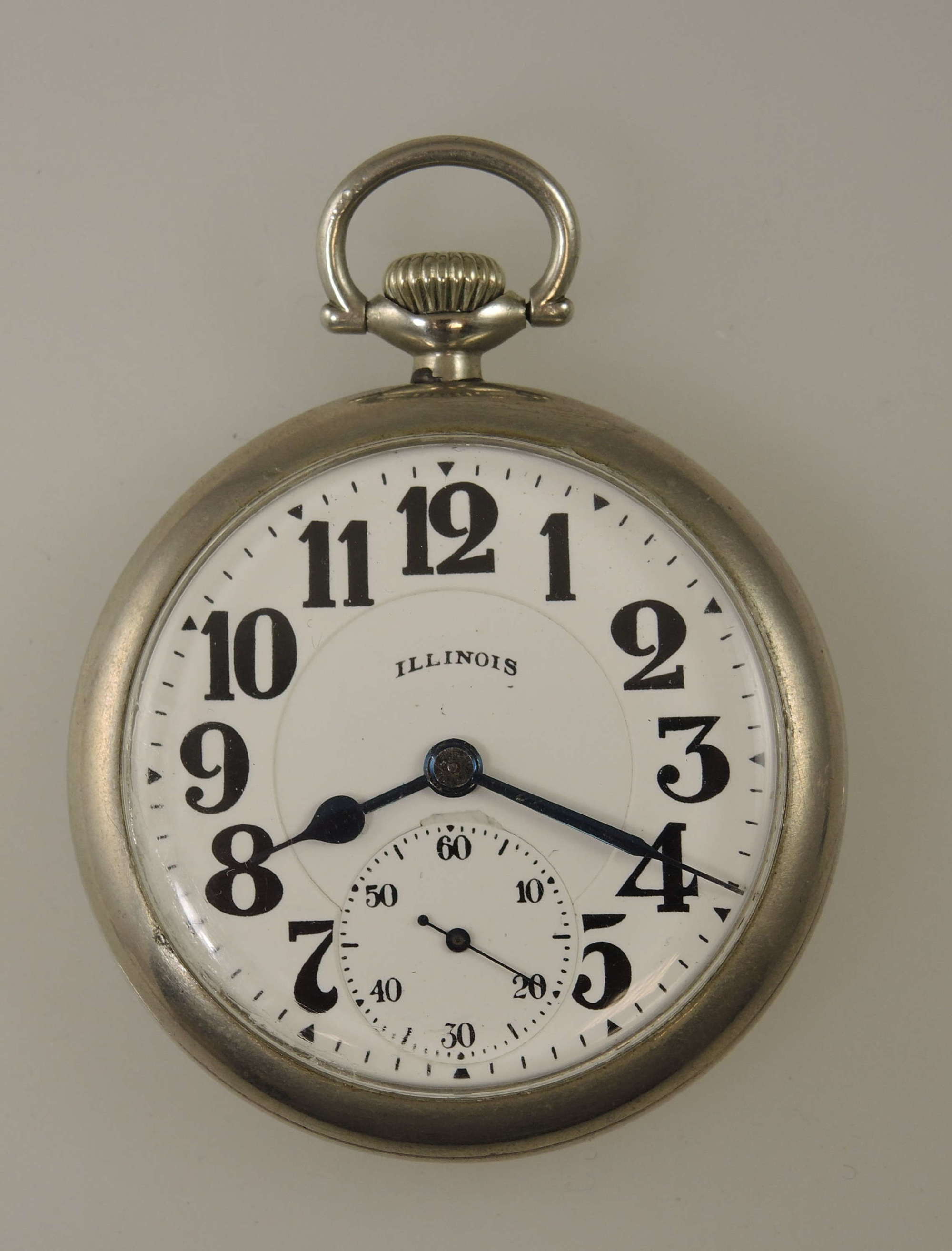 16 size 17 Jewel Illinois Bunn Loaner pocket watch c1922