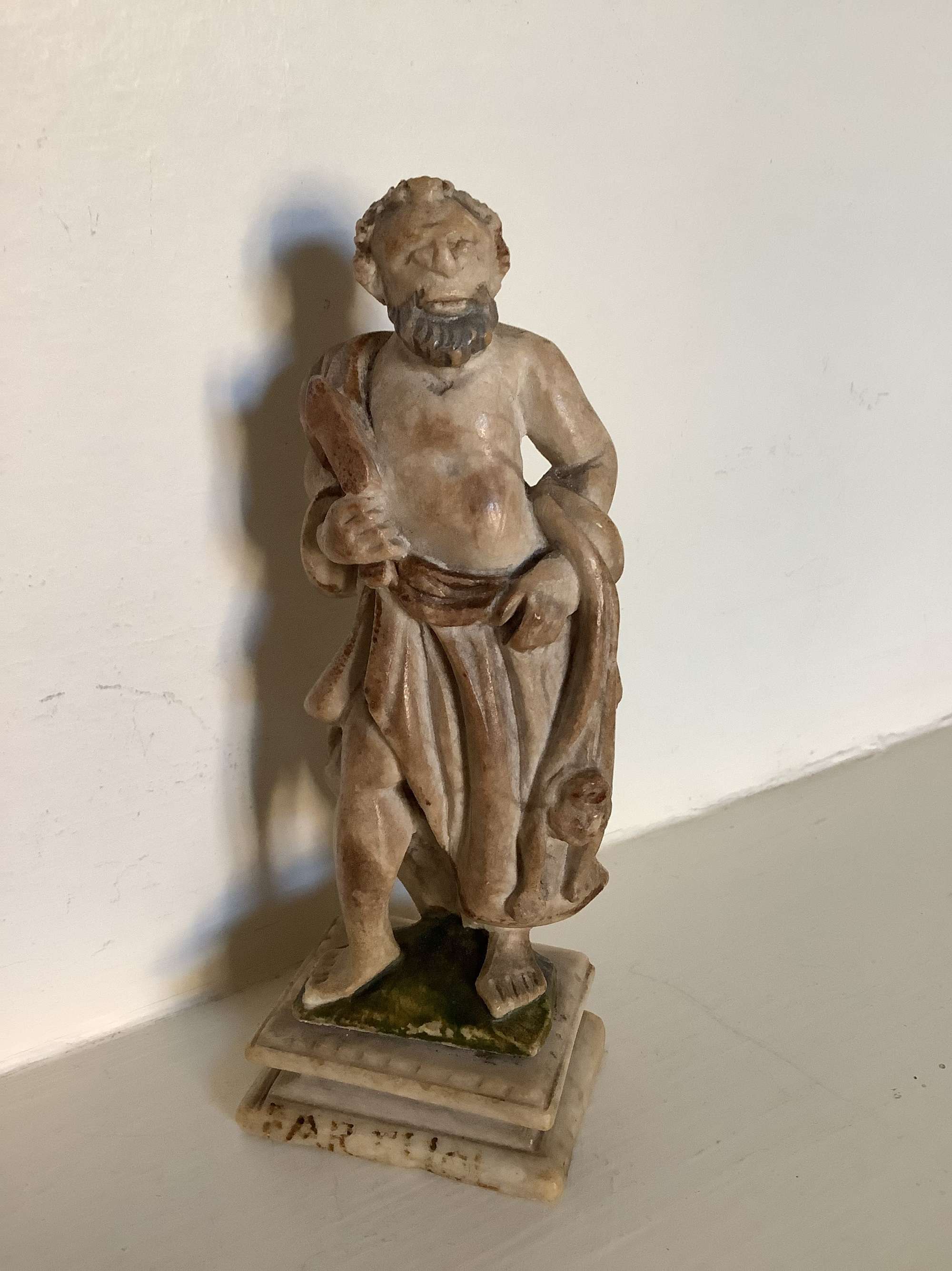 An Early Probably 17th Century Carving Of A Roman Philosopher