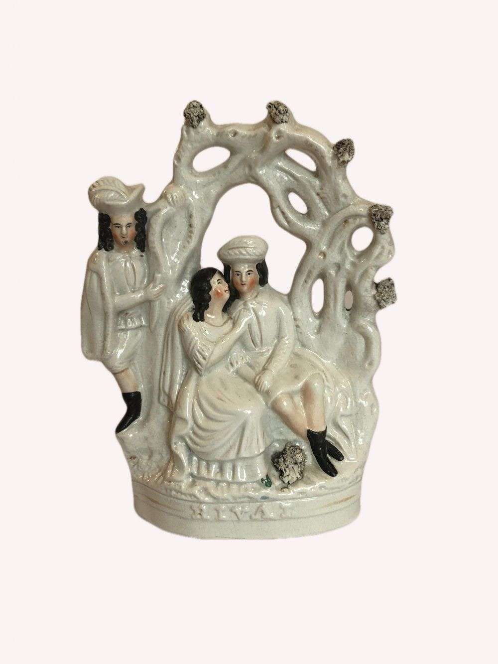Antique Victorian Staffordshire Group
