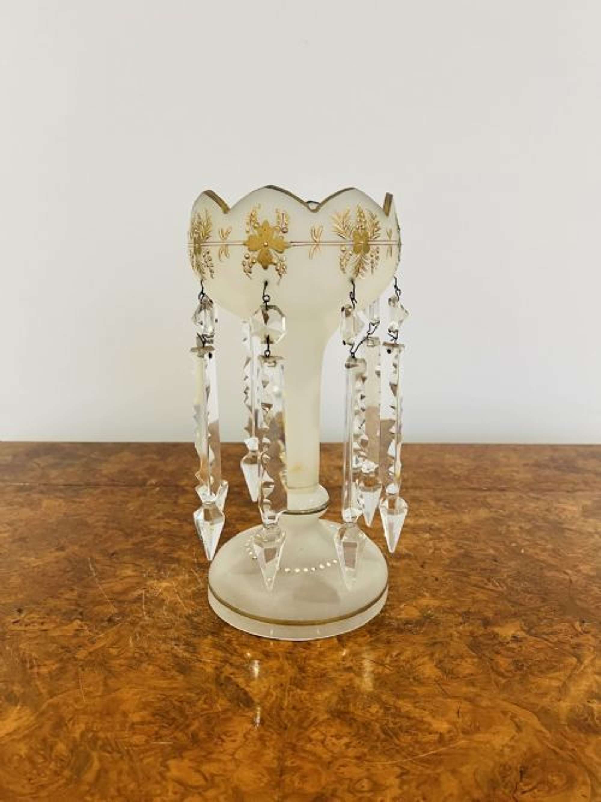 Antique Victorian Quality Glass Lustre