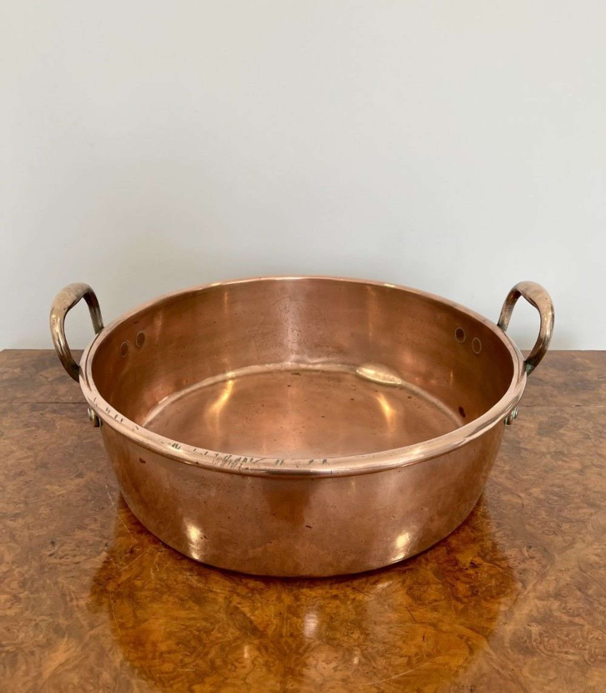 Large Antique George Iii Copper Pan
