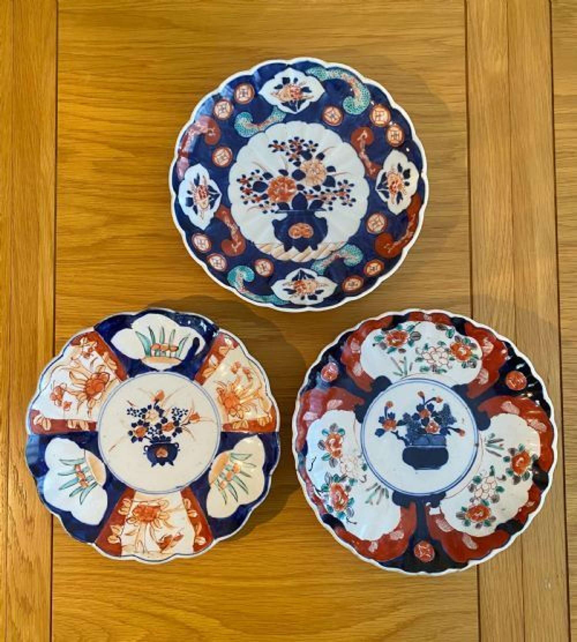 Collection Of Three Quality Antique Imari Plates