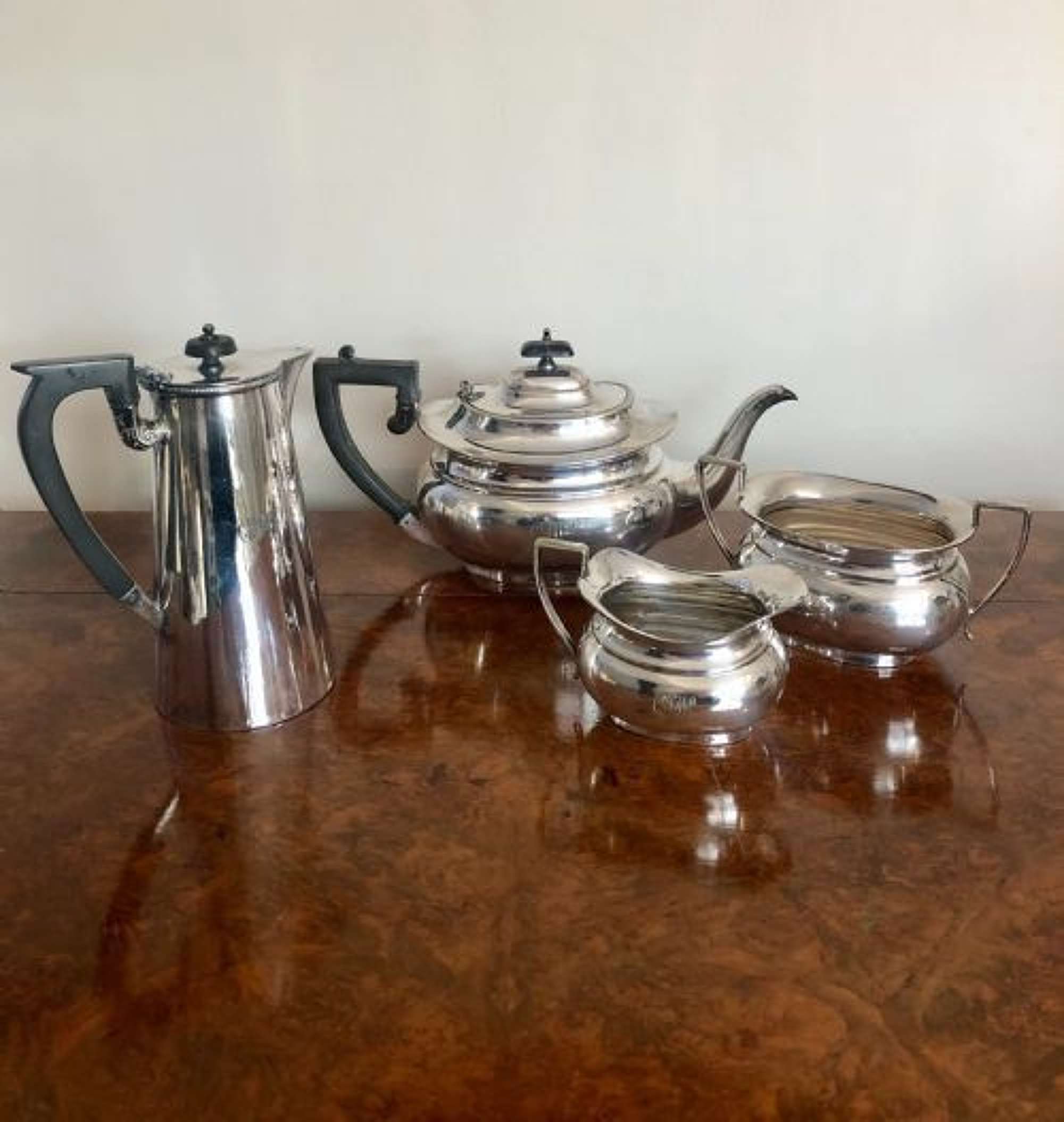 Quality Antique Edwardian Silver Plated Tea Set