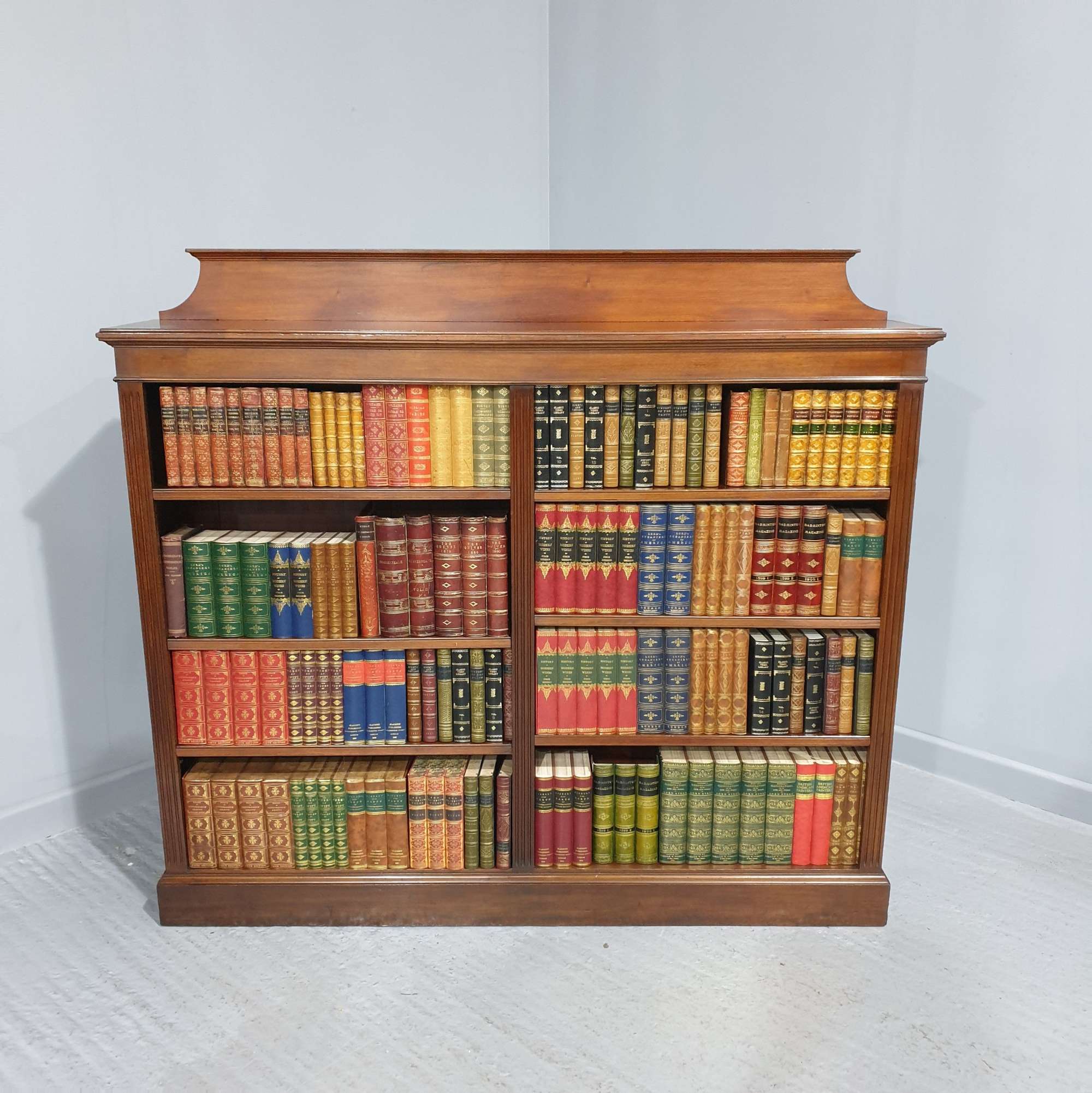 Super Mahogany Double Open Library Antique Bookcase